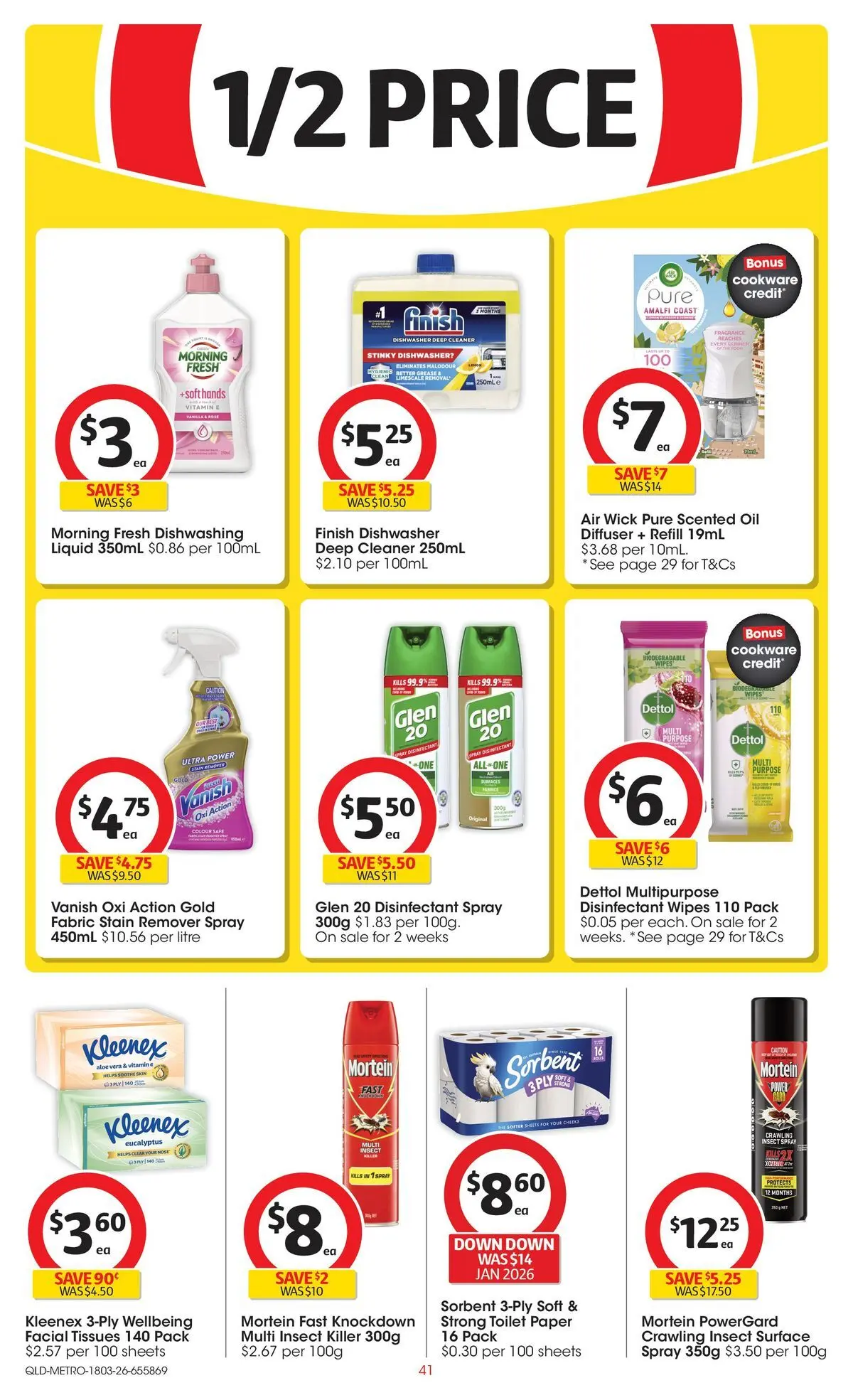 ﻿Coles catalogue valid from 18/03/2026 > Online Australia | Page: 41 | Products: Toilet, Cookware, Multipurpose, Safe
