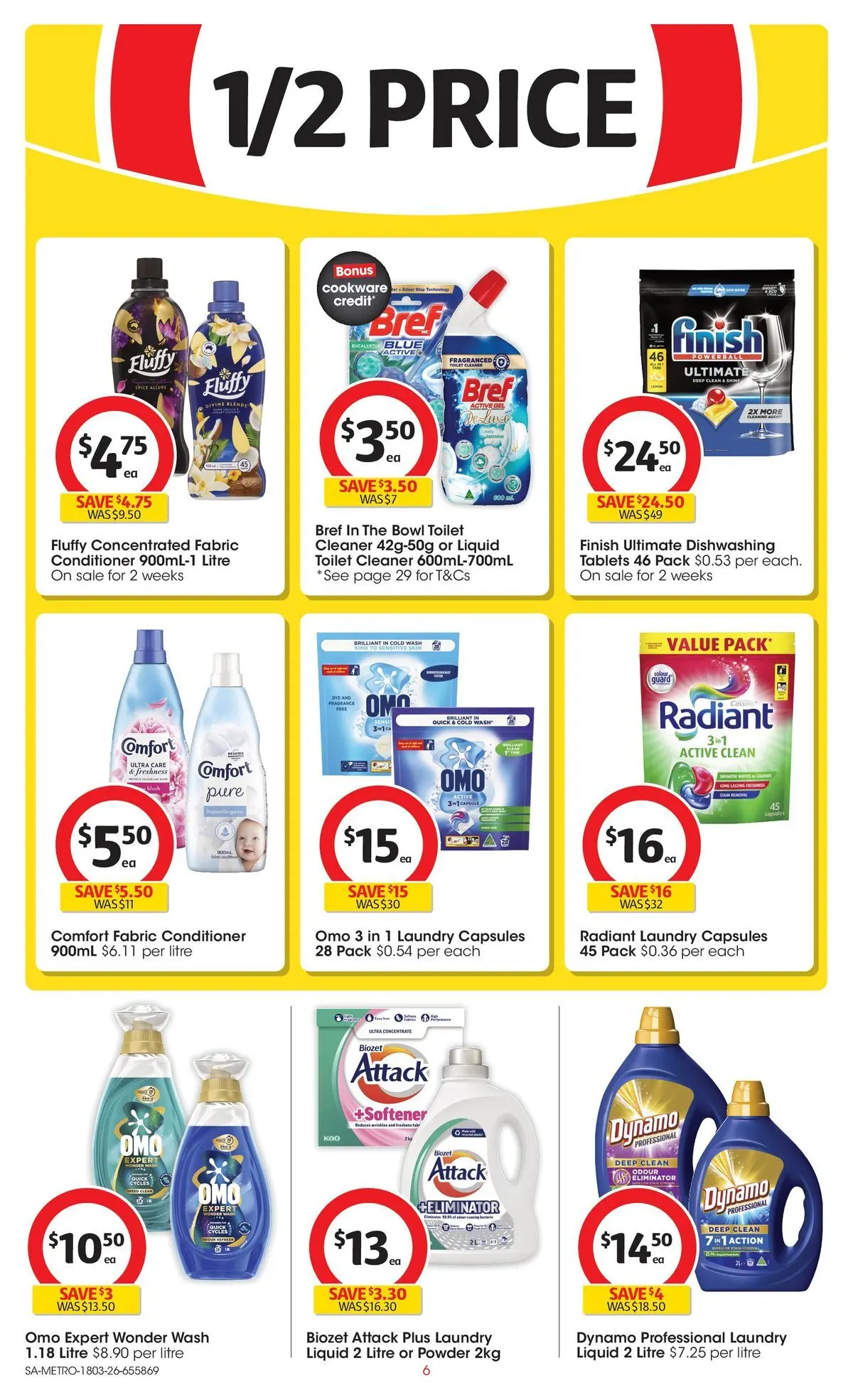 ﻿Coles catalogue valid from 18/03/2026 > Online Australia | Page: 6 | Products: Toilet, Powder, Cookware, Tablets