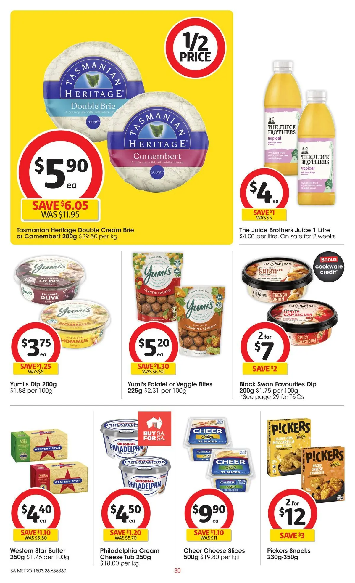 ﻿Coles catalogue valid from 18/03/2026 > Online Australia | Page: 30 | Products: Capsicum, Butter, Cheese, Spinach