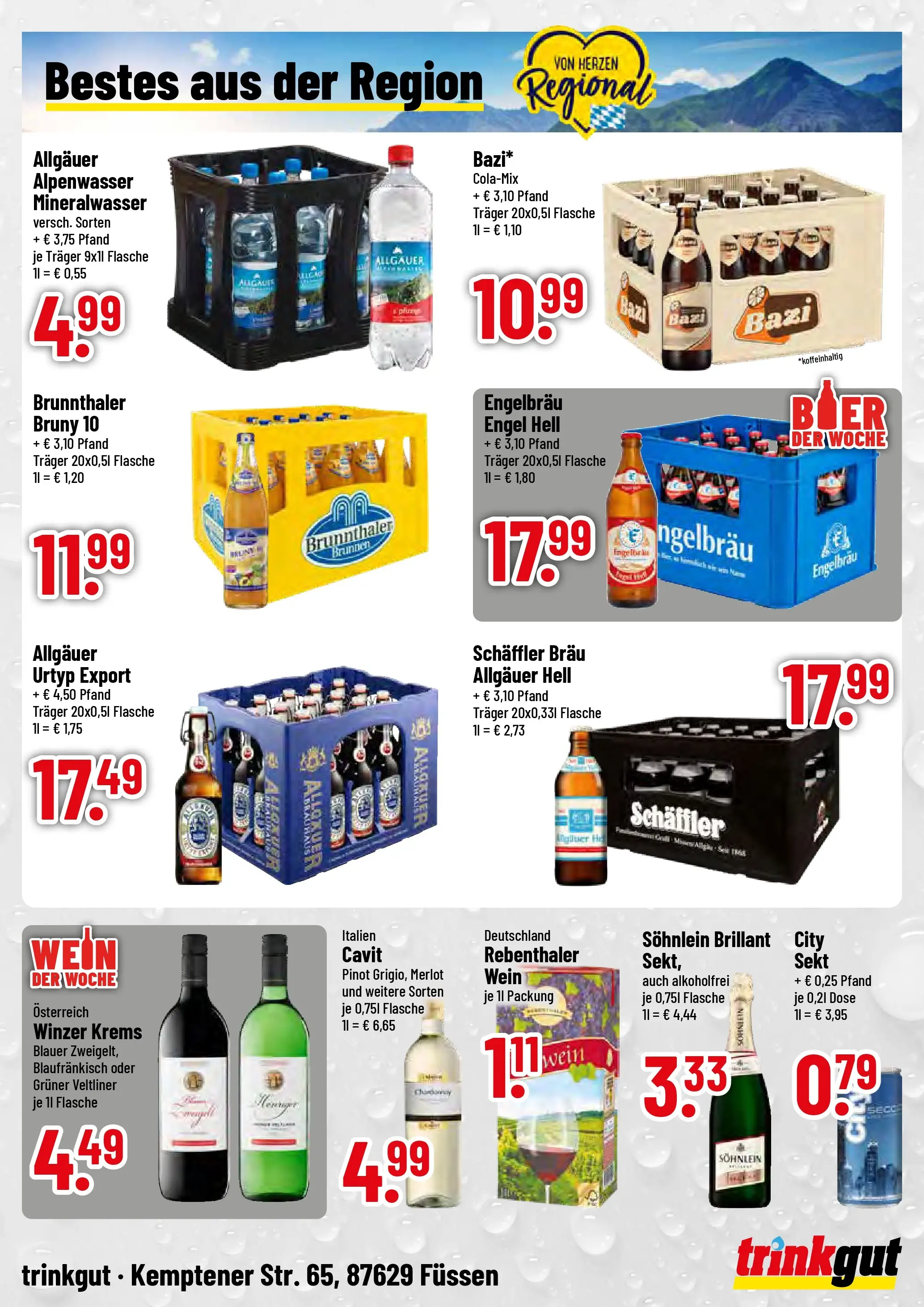 Trinkgut - trinkgut: Wochenangebote (ab 15.03.2026) » Angebote online | Seite: 4 | Produkte: Sekt, Merlot, Mineralwasser, Wein