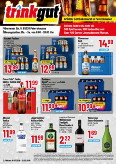 Trinkgut - trinkgut: Wochenangebote ab 16.03.2026 gültig