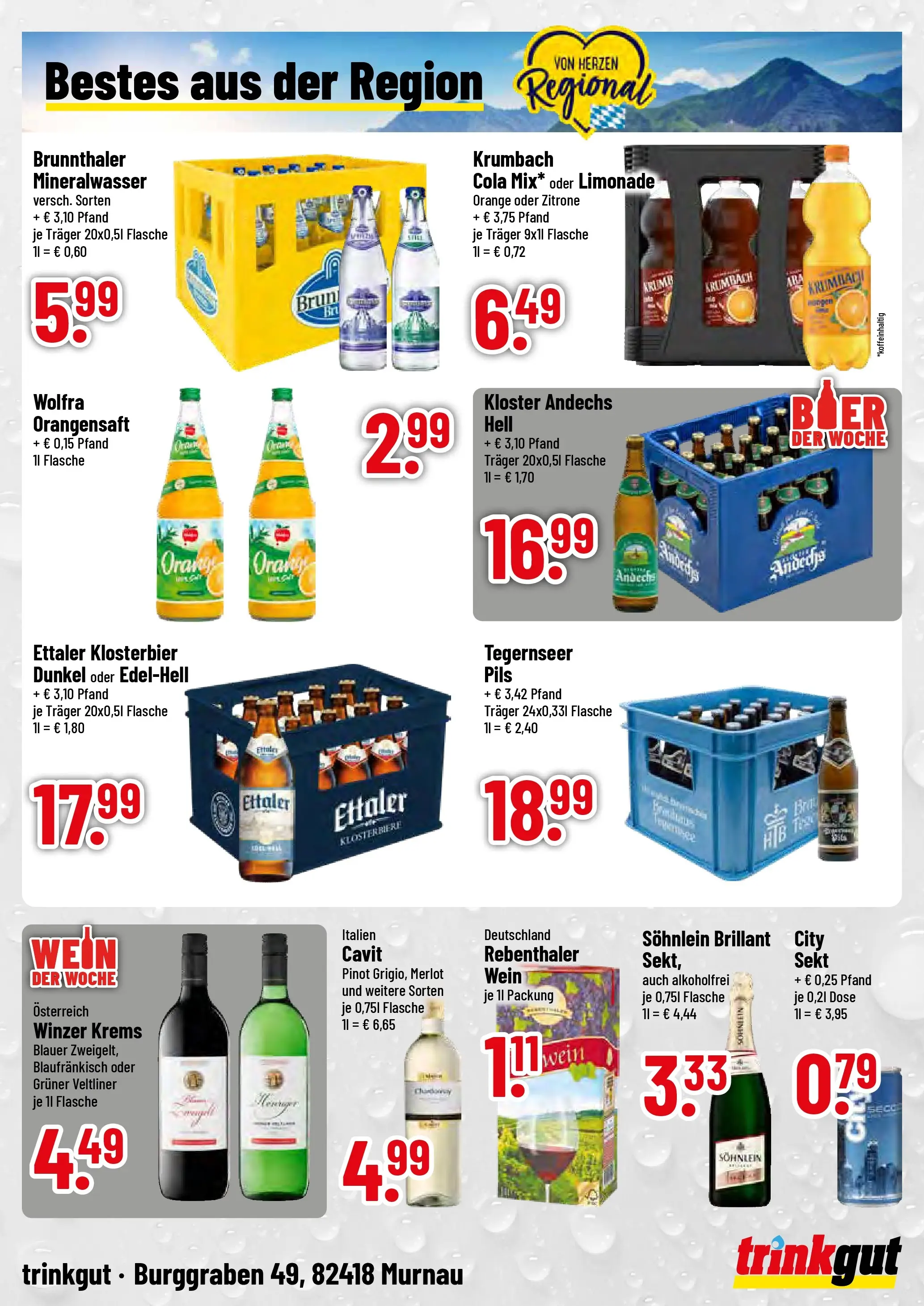 Trinkgut - trinkgut: Wochenangebote (ab 16.03.2026) » Angebote online | Seite: 4 | Produkte: Cola, Merlot, Pils, Orangensaft