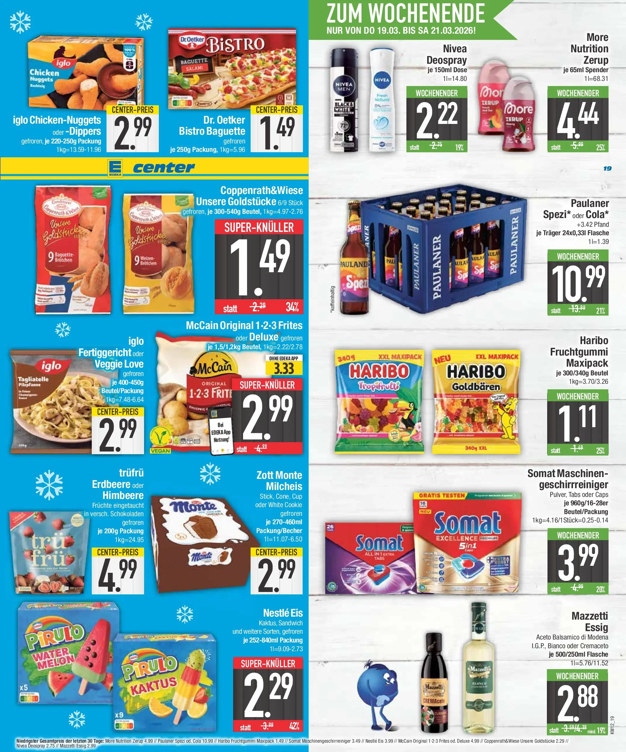 E center Prospekt Bad Reichenhall	 (ab 15.03.2026) zum Blättern | Seite: 19 | Produkte: Cola, Essig, McCain, Paulaner