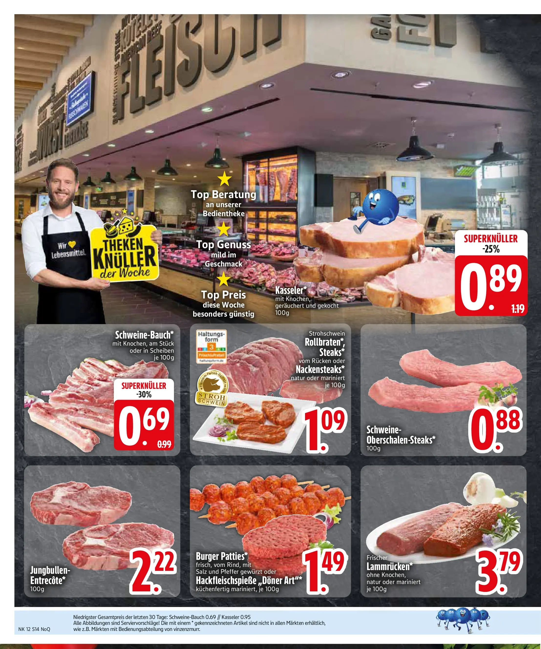 Edeka  Prospekt Vilsbiburg	 (ab 16.03.2026) zum Blättern | Seite: 14 | Produkte: Top, Burger, Salz, Pfeffer