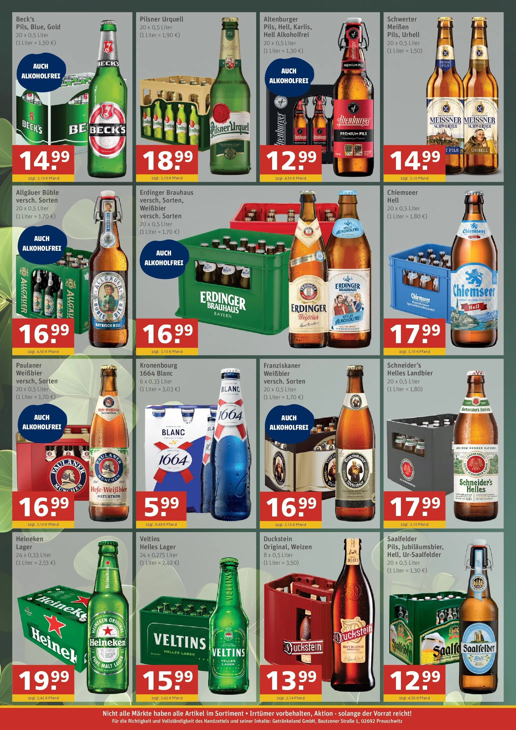 Angebote - GetränkeLand Mayer: Getränkeangebote (ab 15.03.2026) zum Blättern | Seite: 2 | Produkte: Franziskaner, Pils, Burger, Veltins