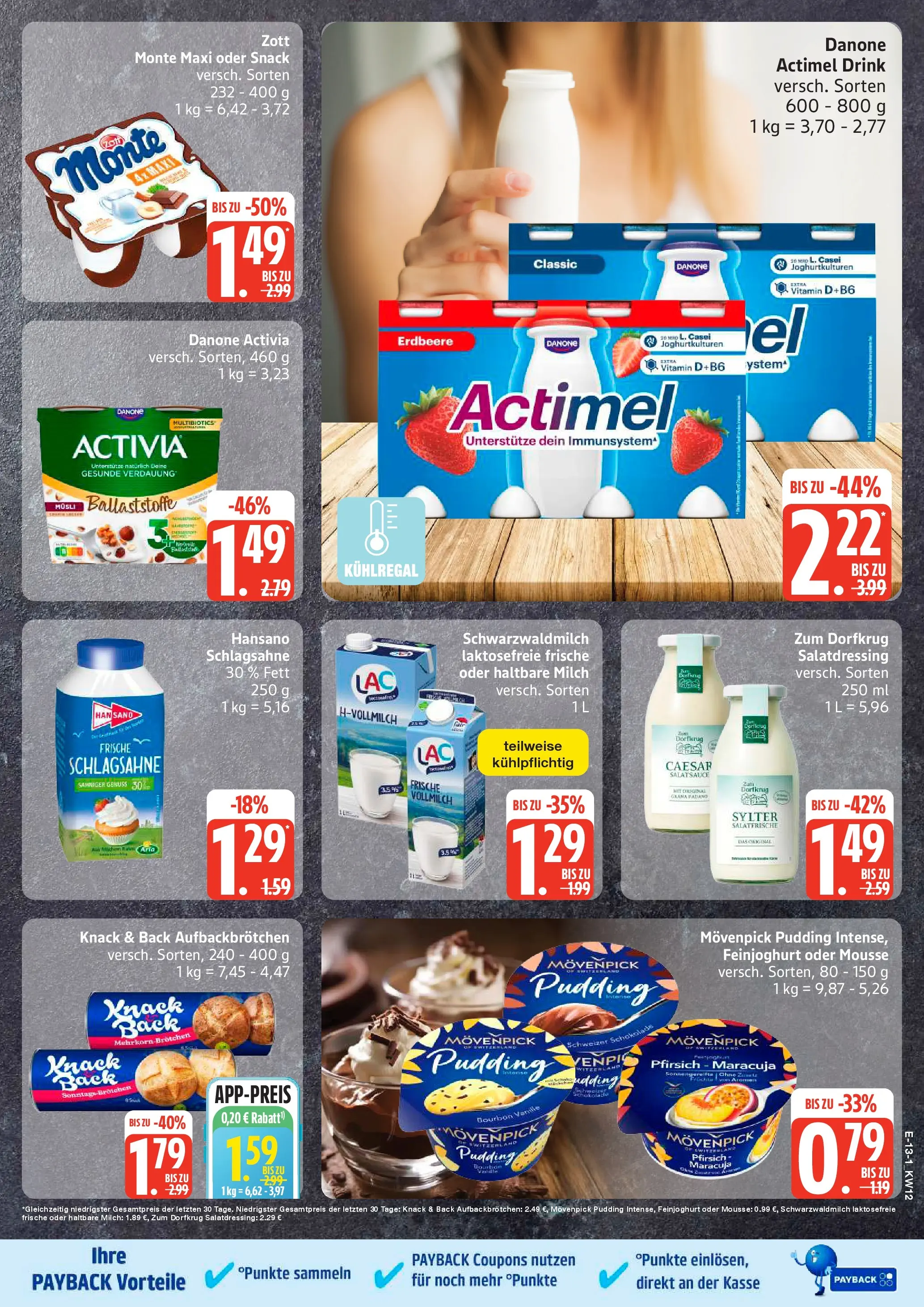 Marktkauf - Marktkauf: Wochenangebote (ab 15.03.2026) » Angebote online | Seite: 17 | Produkte: Activia, Schlagsahne, Milch, Bourbon