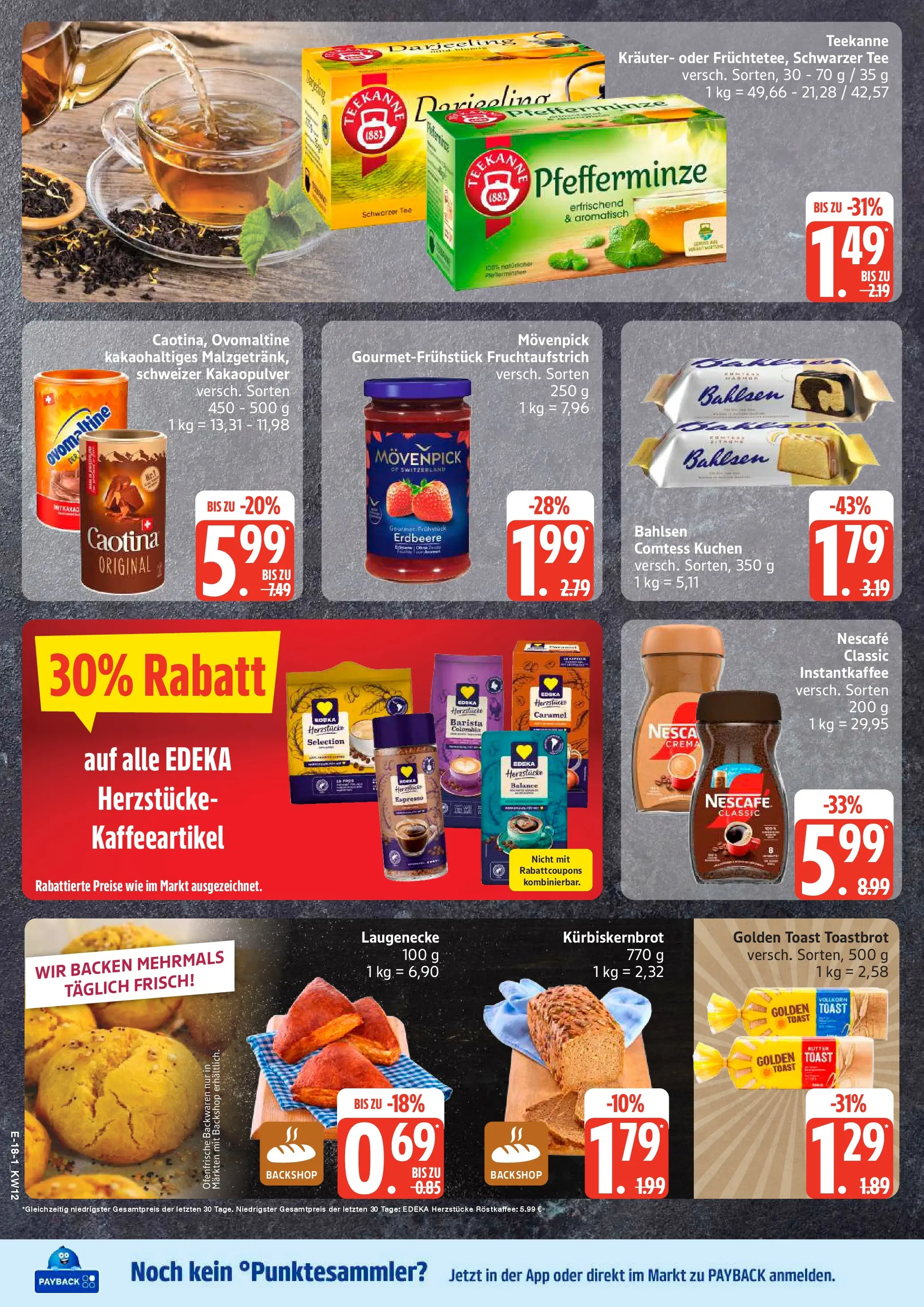 Marktkauf - Marktkauf: Wochenangebote (ab 15.03.2026) » Angebote online | Seite: 22 | Produkte: Nescafe, Toastbrot, Ofenfrische, Kuchen