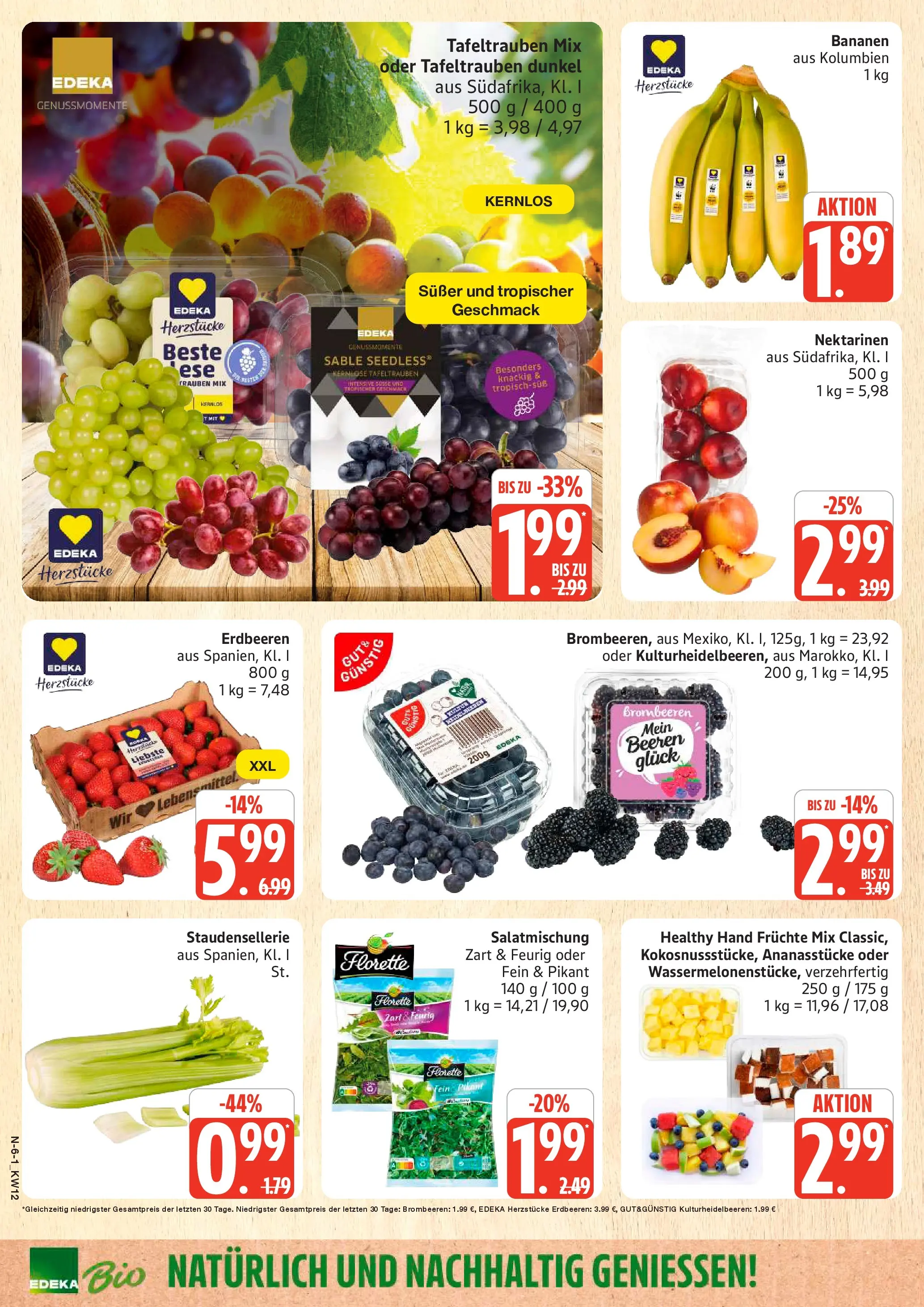 Marktkauf - Marktkauf: Wochenangebote (ab 15.03.2026) » Angebote online | Seite: 6 | Produkte: Nektarinen, Bananen, Wein, Erdbeeren