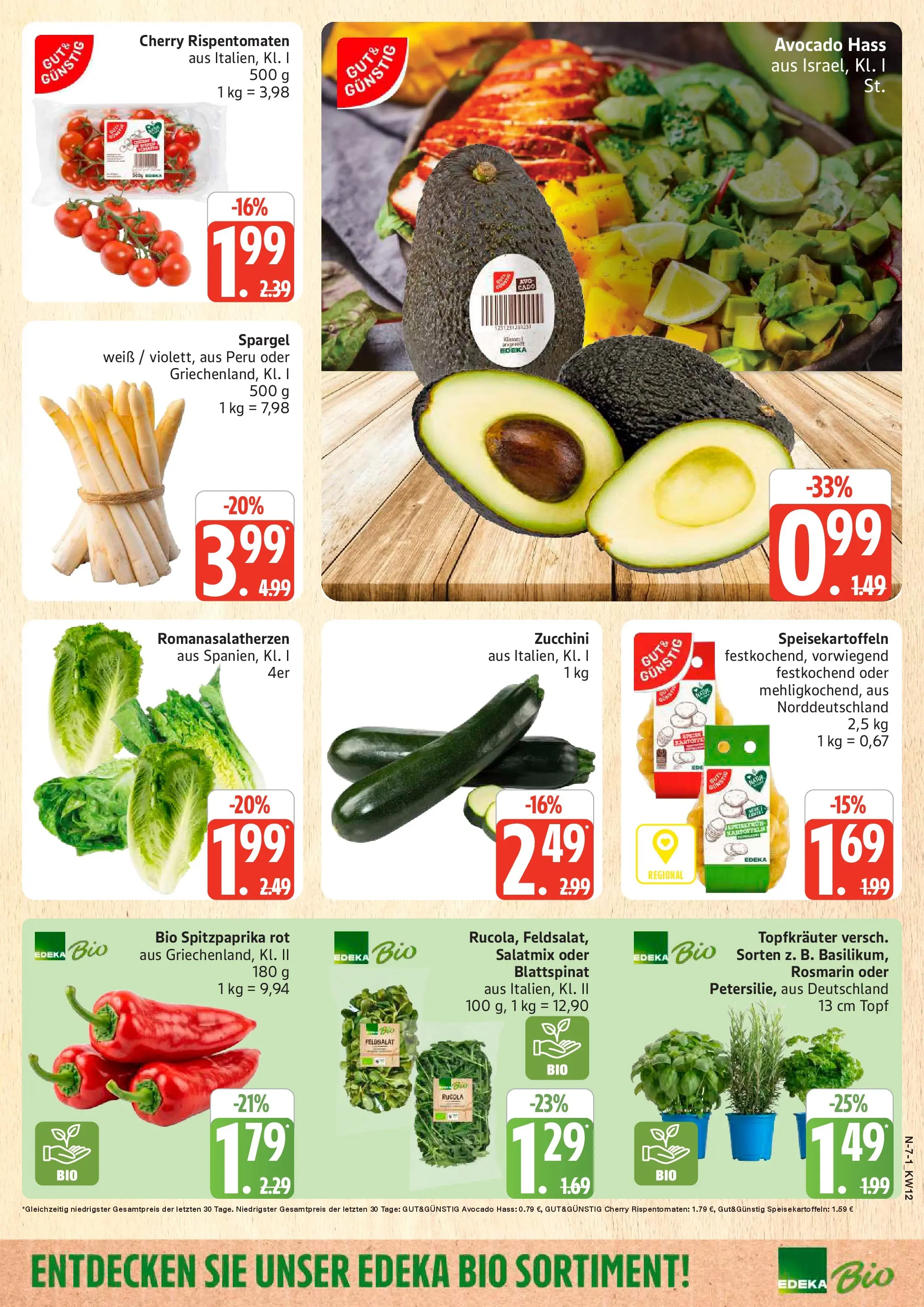 Marktkauf - Marktkauf: Wochenangebote (ab 15.03.2026) » Angebote online | Seite: 7 | Produkte: Rucola, Spargel, Kartoffeln, Zucchini