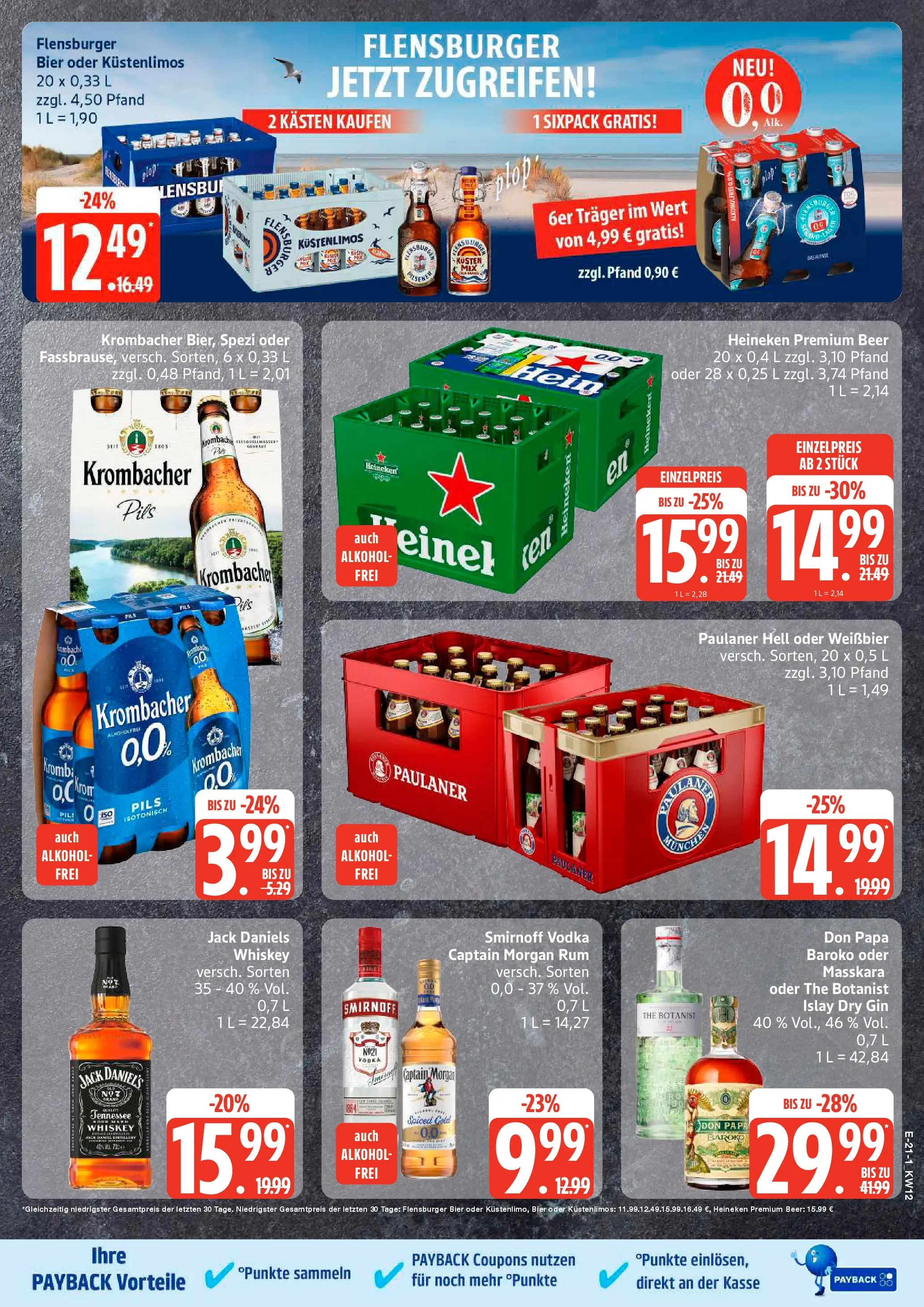 Marktkauf - Marktkauf: Wochenangebote (ab 15.03.2026) » Angebote online | Seite: 25 | Produkte: Bier, Smirnoff, Captain morgan, Vodka