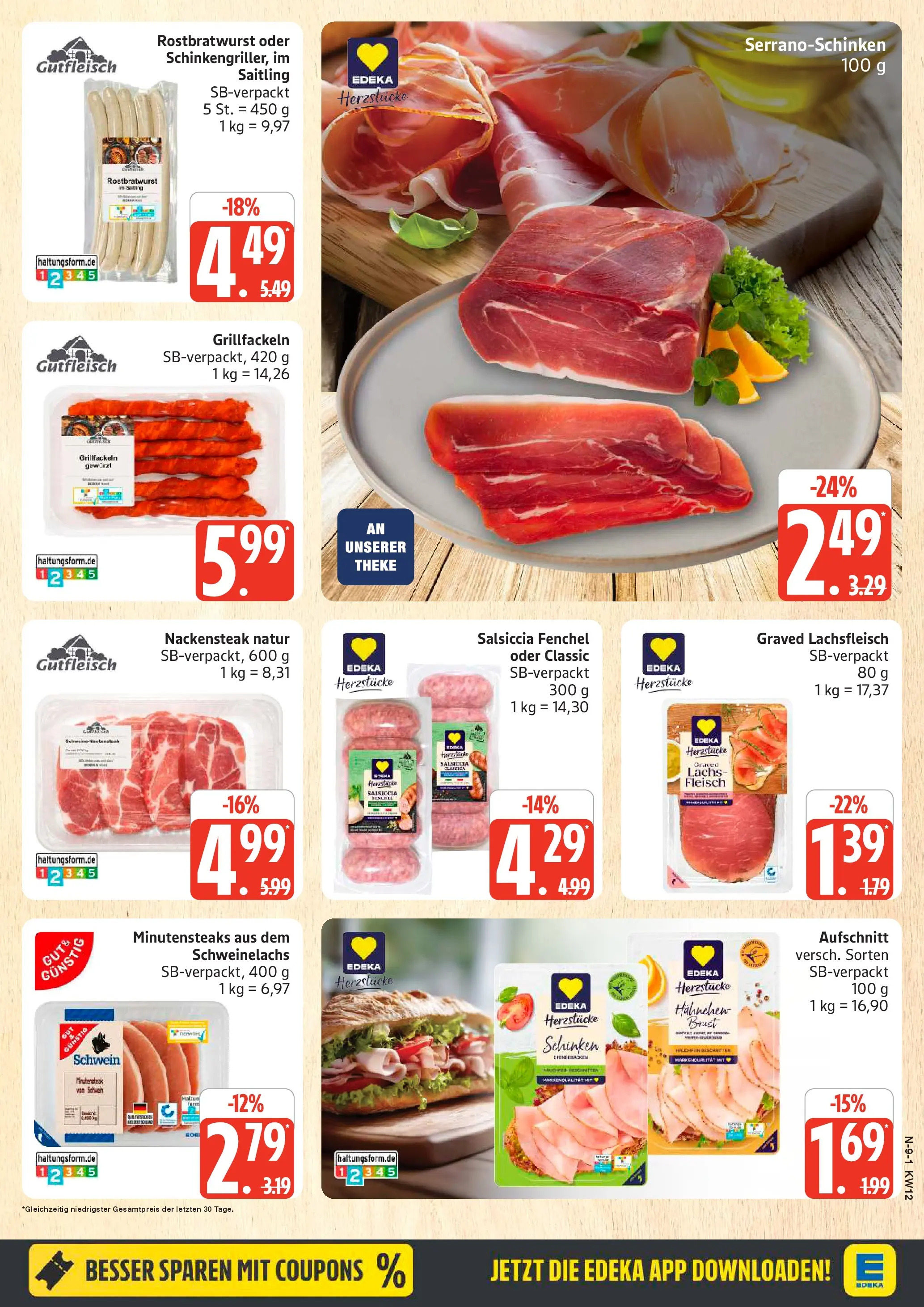 Marktkauf - Marktkauf: Wochenangebote (ab 15.03.2026) » Angebote online | Seite: 9 | Produkte: Theke, Lachs, Schinken, Fleisch