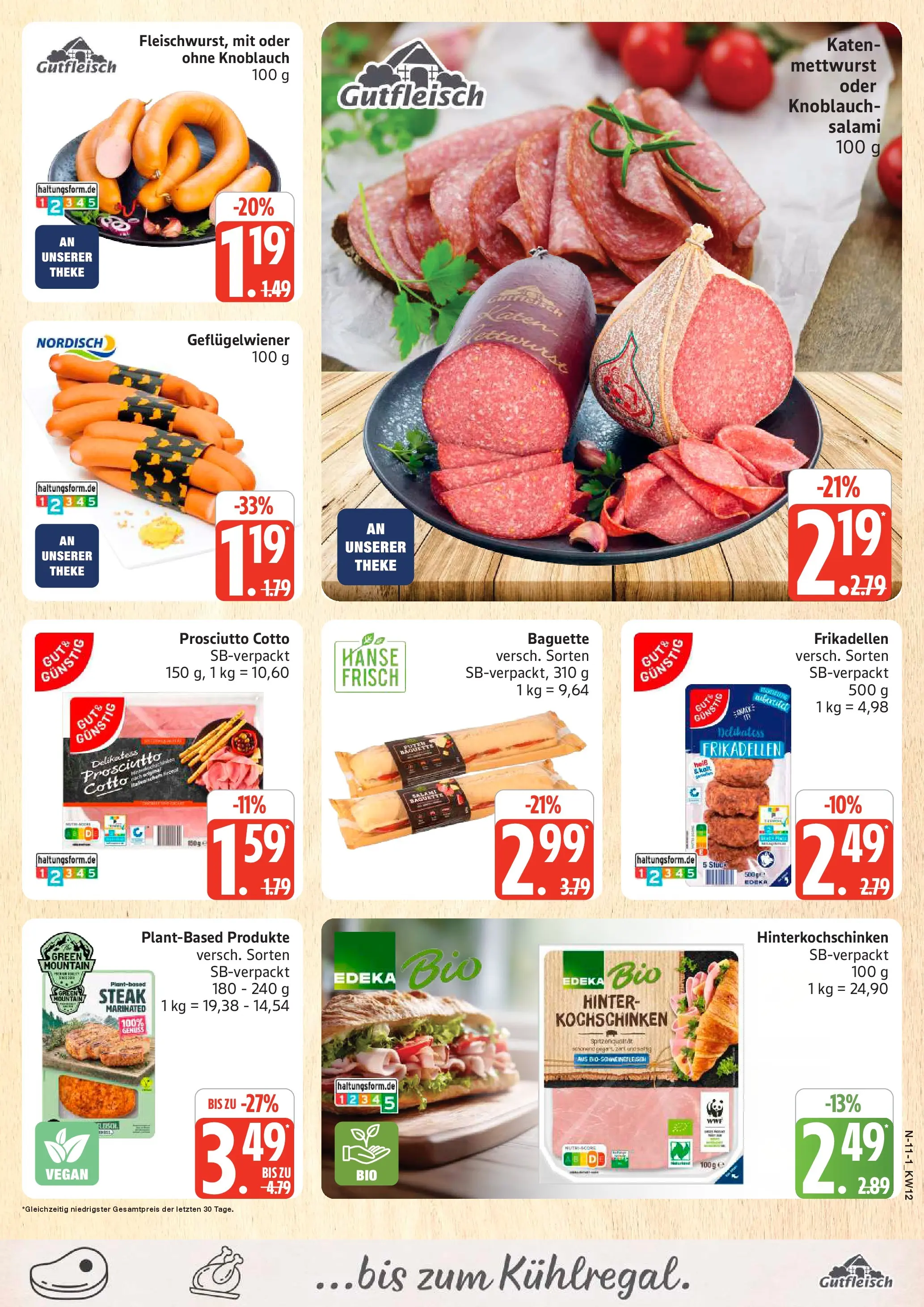 Marktkauf - Marktkauf: Wochenangebote (ab 15.03.2026) » Angebote online | Seite: 11 | Produkte: Baguette, Knoblauch, Salami, Steak