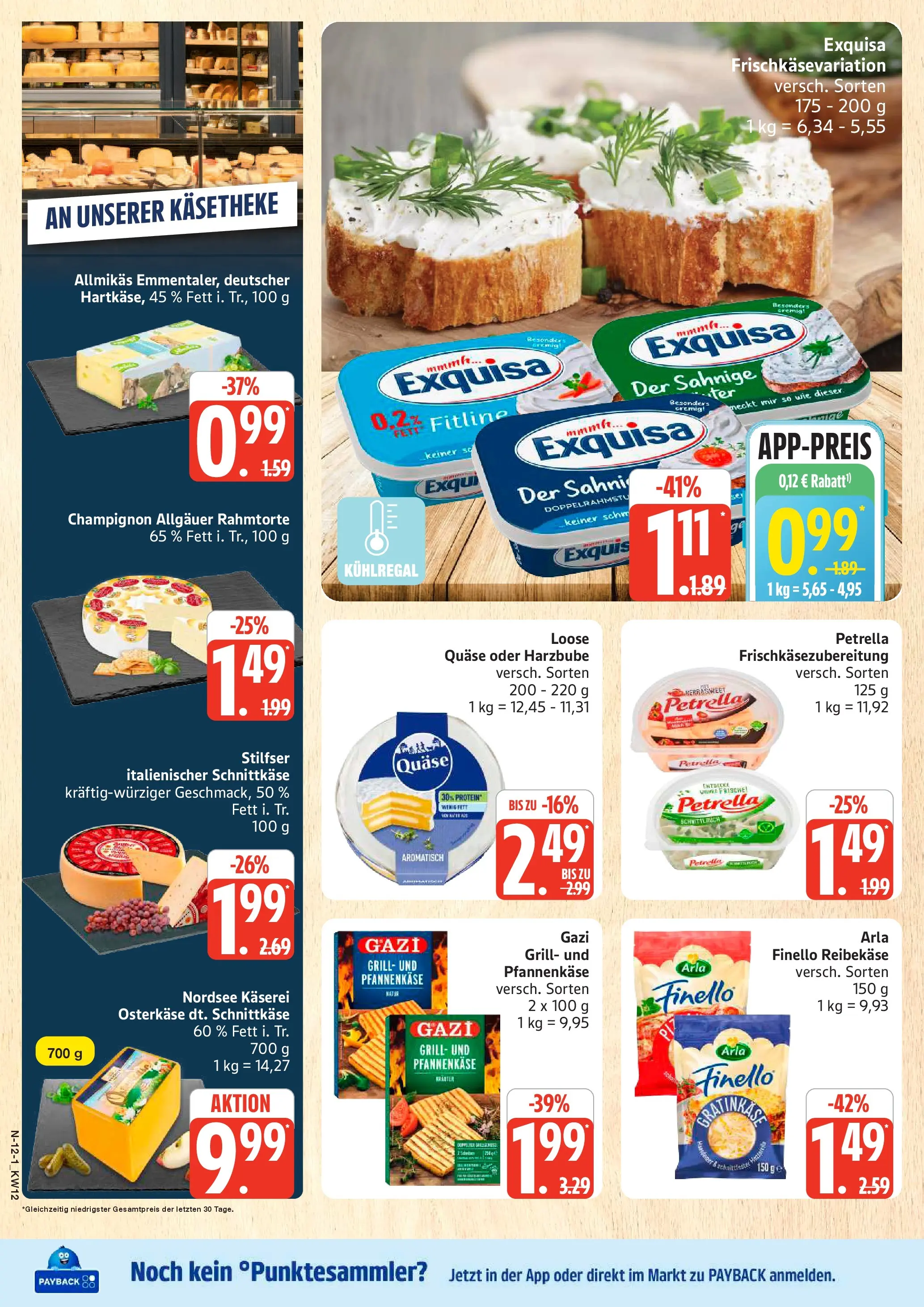 Marktkauf - Marktkauf: Wochenangebote (ab 15.03.2026) » Angebote online | Seite: 12 | Produkte: Grill, Exquisa, Reibekase