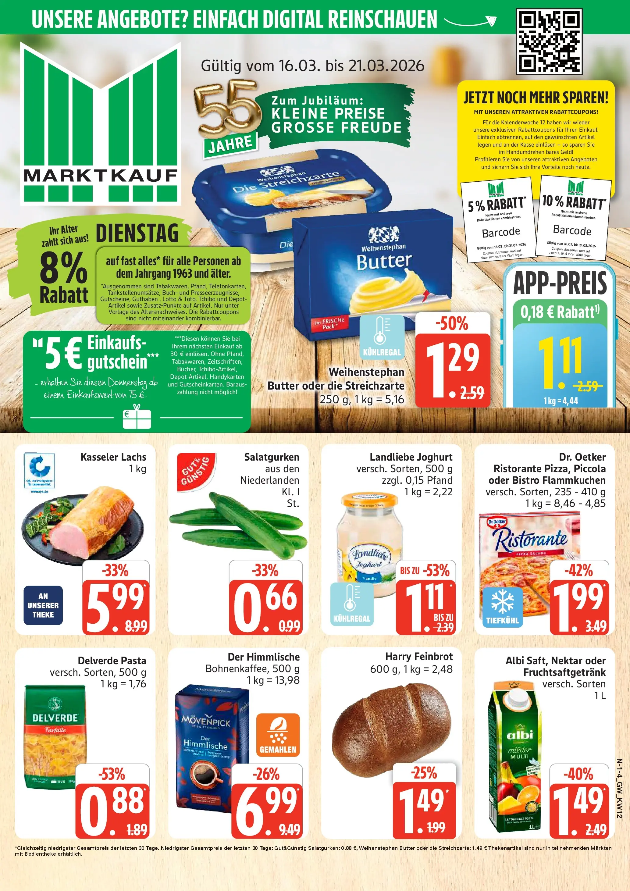 Marktkauf - Marktkauf: Wochenangebote (ab 15.03.2026) » Angebote online | Seite: 1 | Produkte: Joghurt, Landliebe joghurt, Salami, Pizza