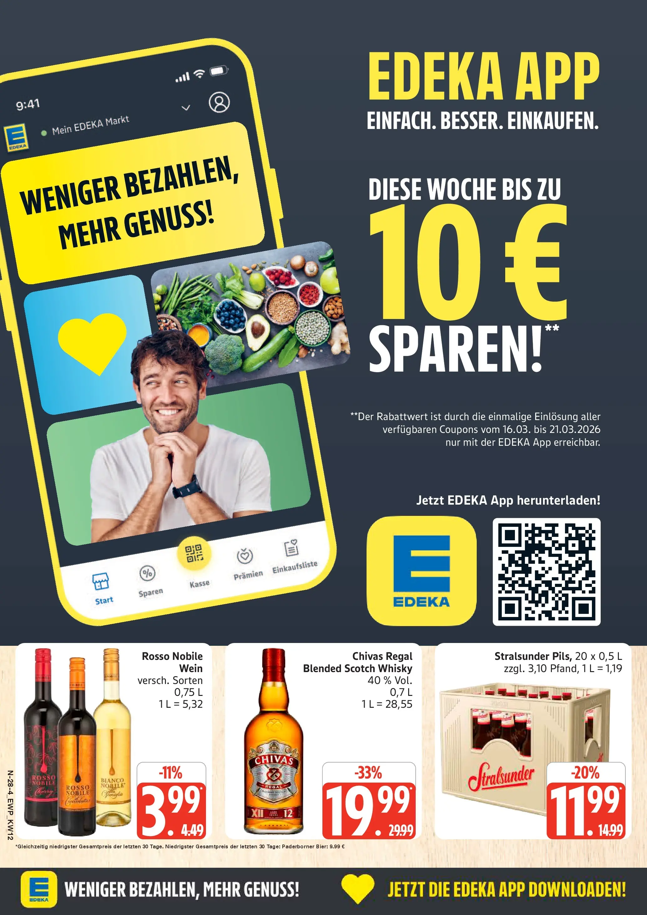 E center prospekt Rostock	 (ab 16.03.2026) » Angebote Online | Seite: 28 | Produkte: Whisky, Bier, Pils, Wein