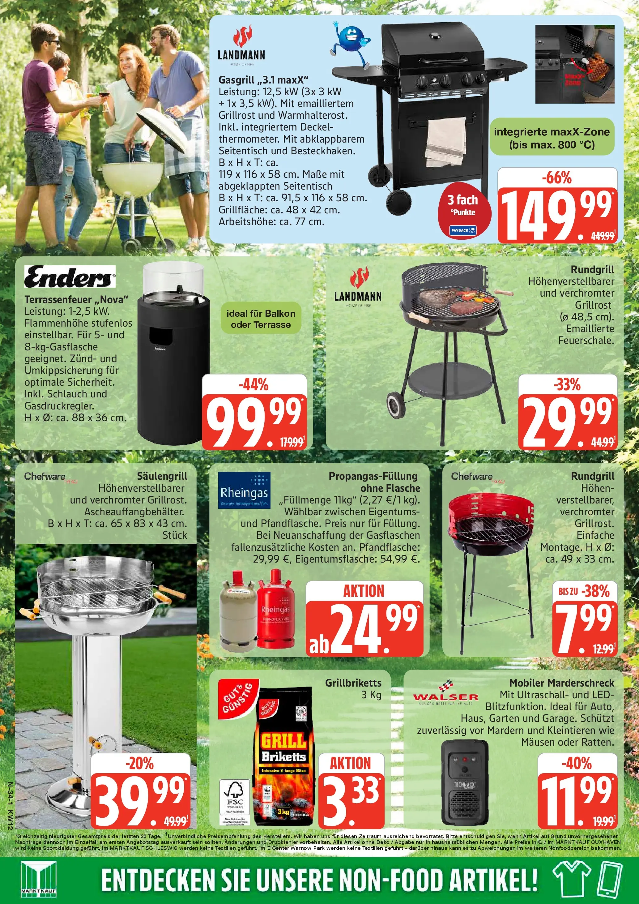 Marktkauf - Marktkauf: Wochenangebote (ab 15.03.2026) » Angebote online | Seite: 34 | Produkte: Grill