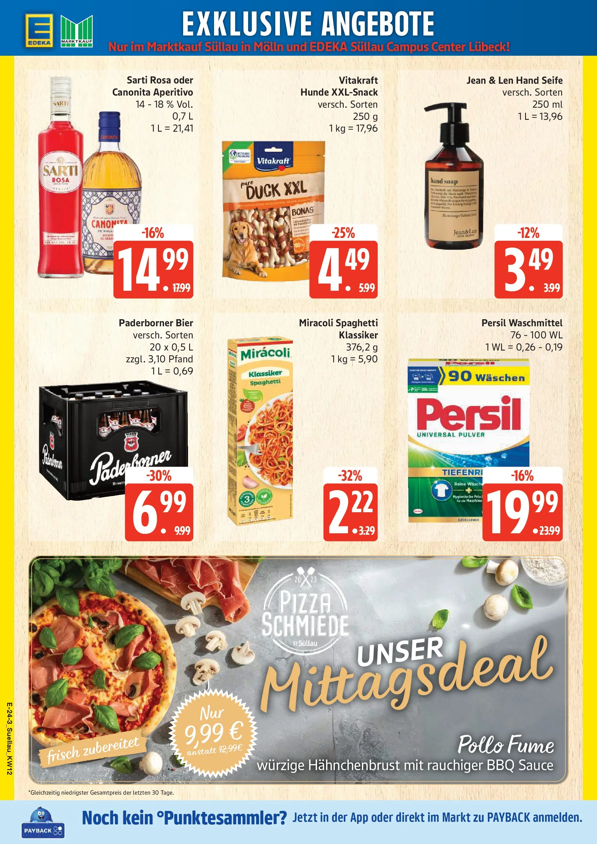 Edeka prospekt Ratzeburg	 (ab 15.03.2026) » Angebote Online | Seite: 28 | Produkte: Seife, Pizza, Persil, Hahnchenbrust