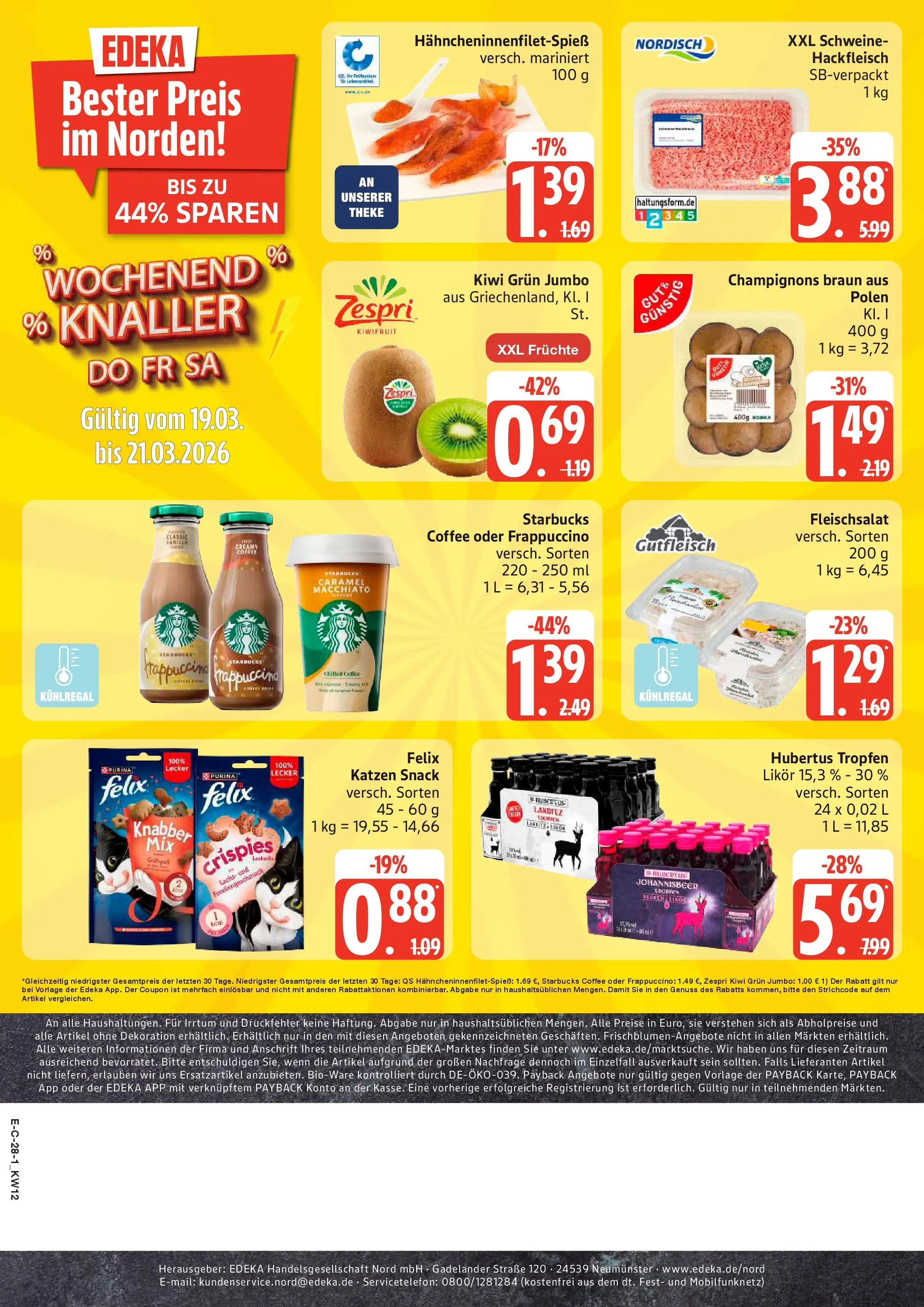 Edeka prospekt Elmshorn	 (ab 15.03.2026) » Angebote Online | Seite: 32 | Produkte: Theke, Lachs, Kiwi, Hackfleisch