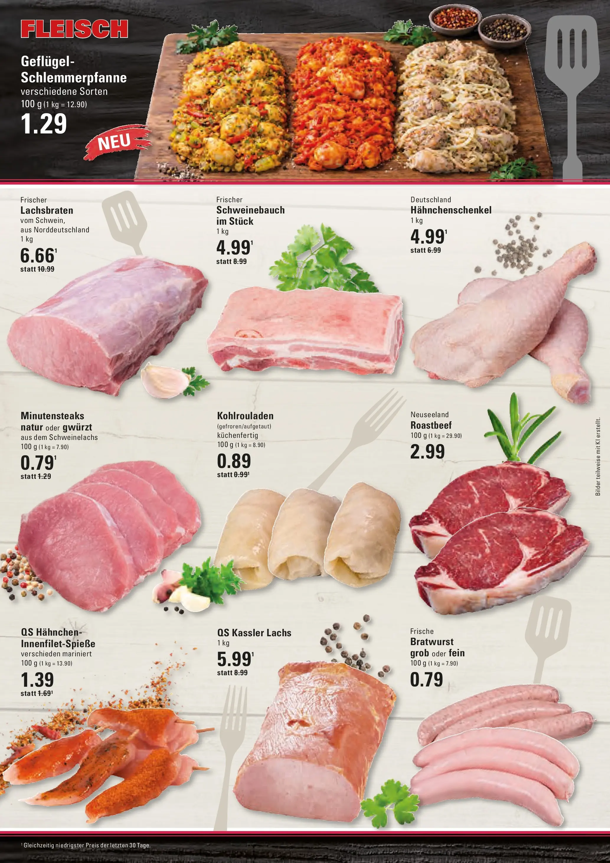 Edeka prospekt Hamburg	 (ab 15.03.2026) » Angebote Online | Seite: 4 | Produkte: Hahnchenschenkel, Schweinebauch, Roastbeef, Fleisch