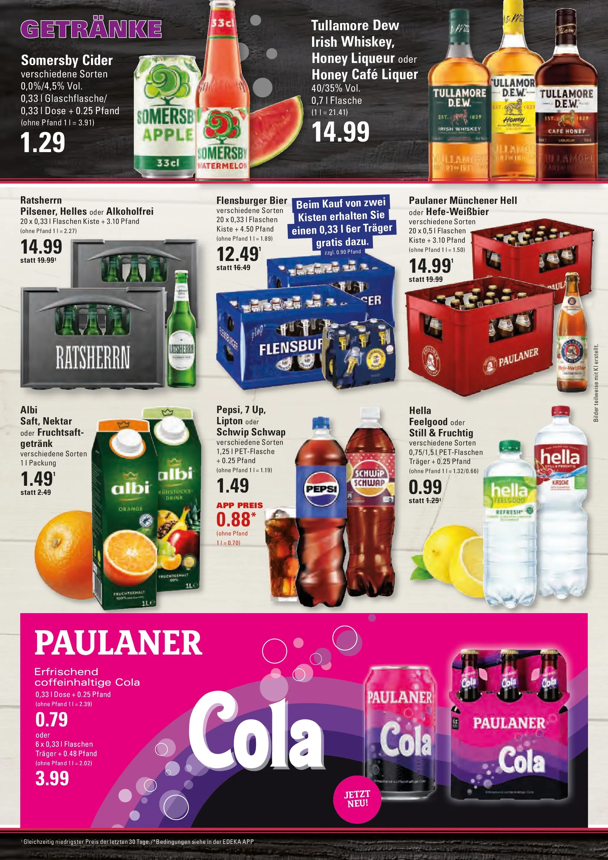 Edeka prospekt Hamburg	 (ab 15.03.2026) » Angebote Online | Seite: 14 | Produkte: Bier, Schwip schwap, Pepsi, Whiskey