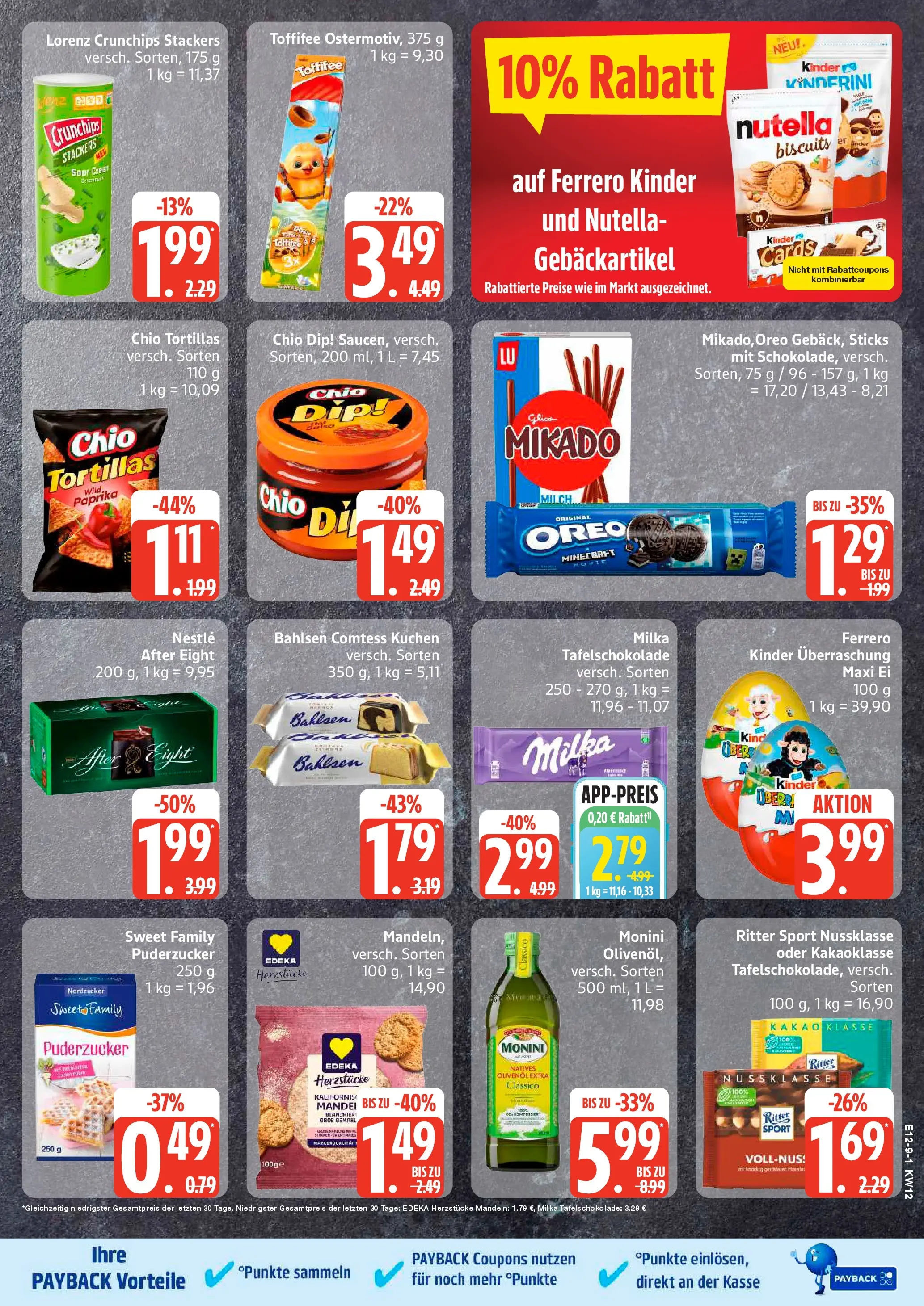 Edeka prospekt Hamburg	 (ab 15.03.2026) » Angebote Online | Seite: 9 | Produkte: Schokolade, Olivenol, Toffifee, Chips