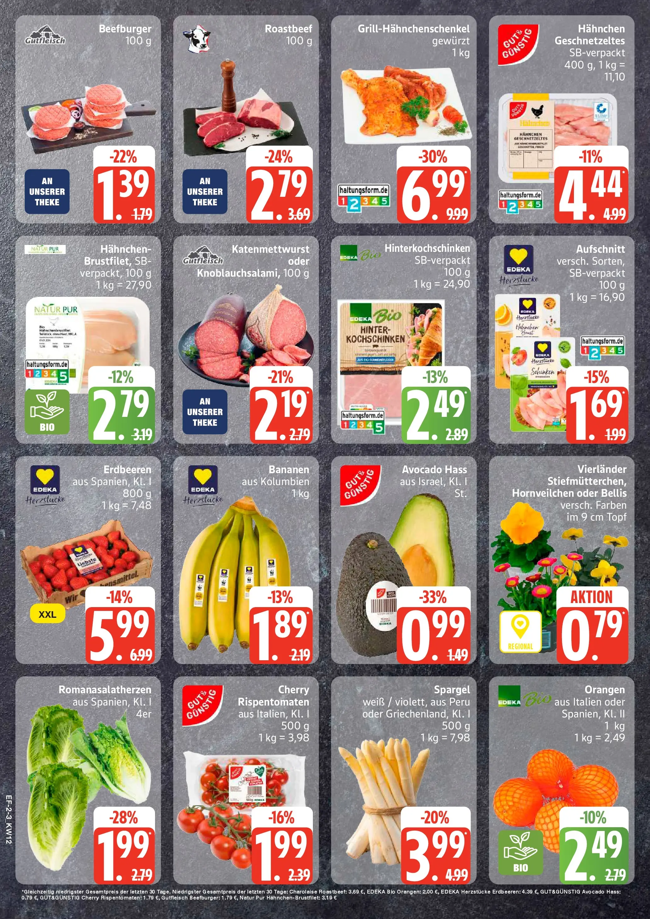 Edeka prospekt Schellhorn	 (ab 16.03.2026) » Angebote Online | Seite: 2 | Produkte: Hahnchen, Bananen, Orangen, Schinken