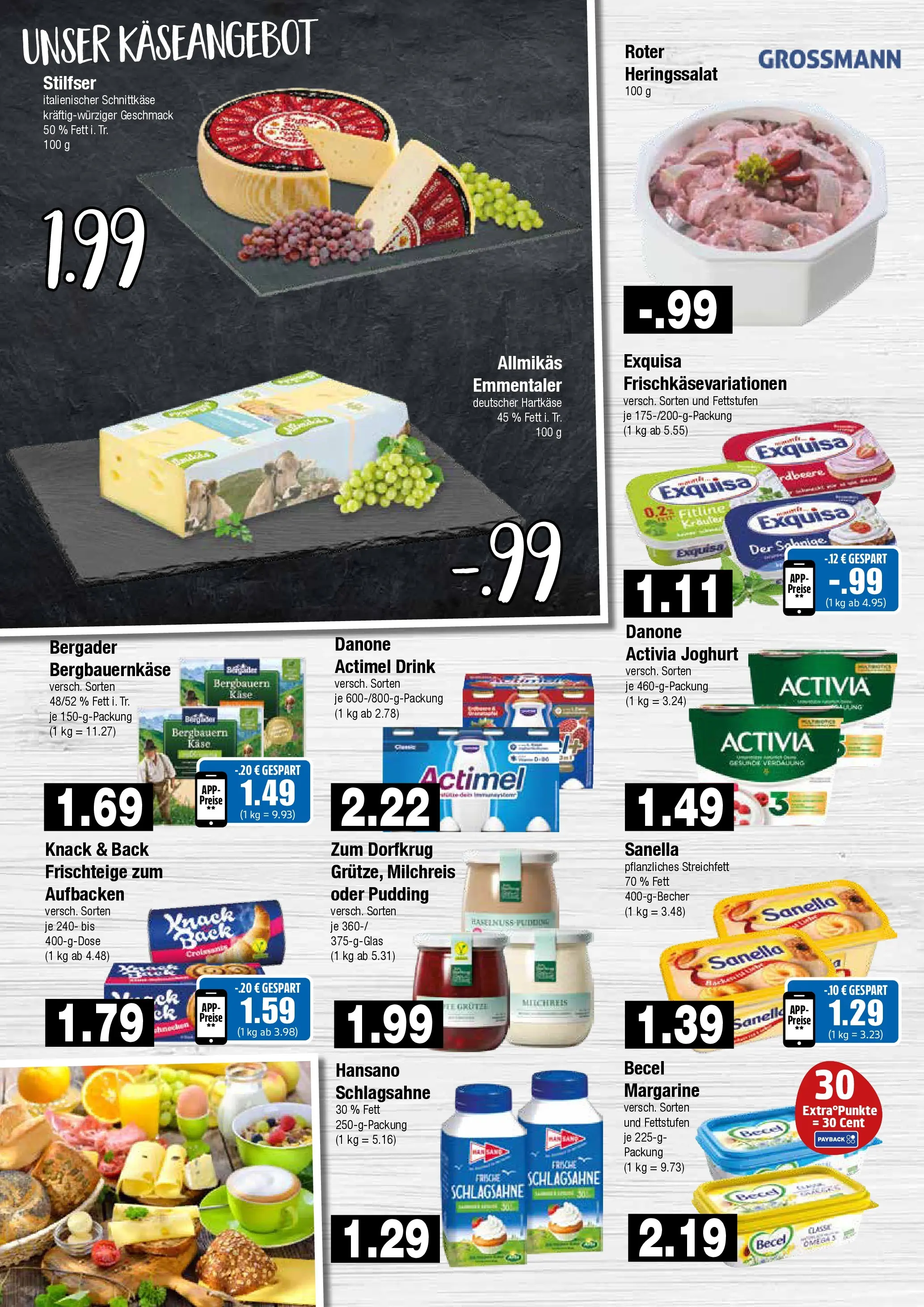 Edeka prospekt Hamburg	 (ab 15.03.2026) » Angebote Online | Seite: 4 | Produkte: Activia, Schlagsahne, Pudding, Exquisa