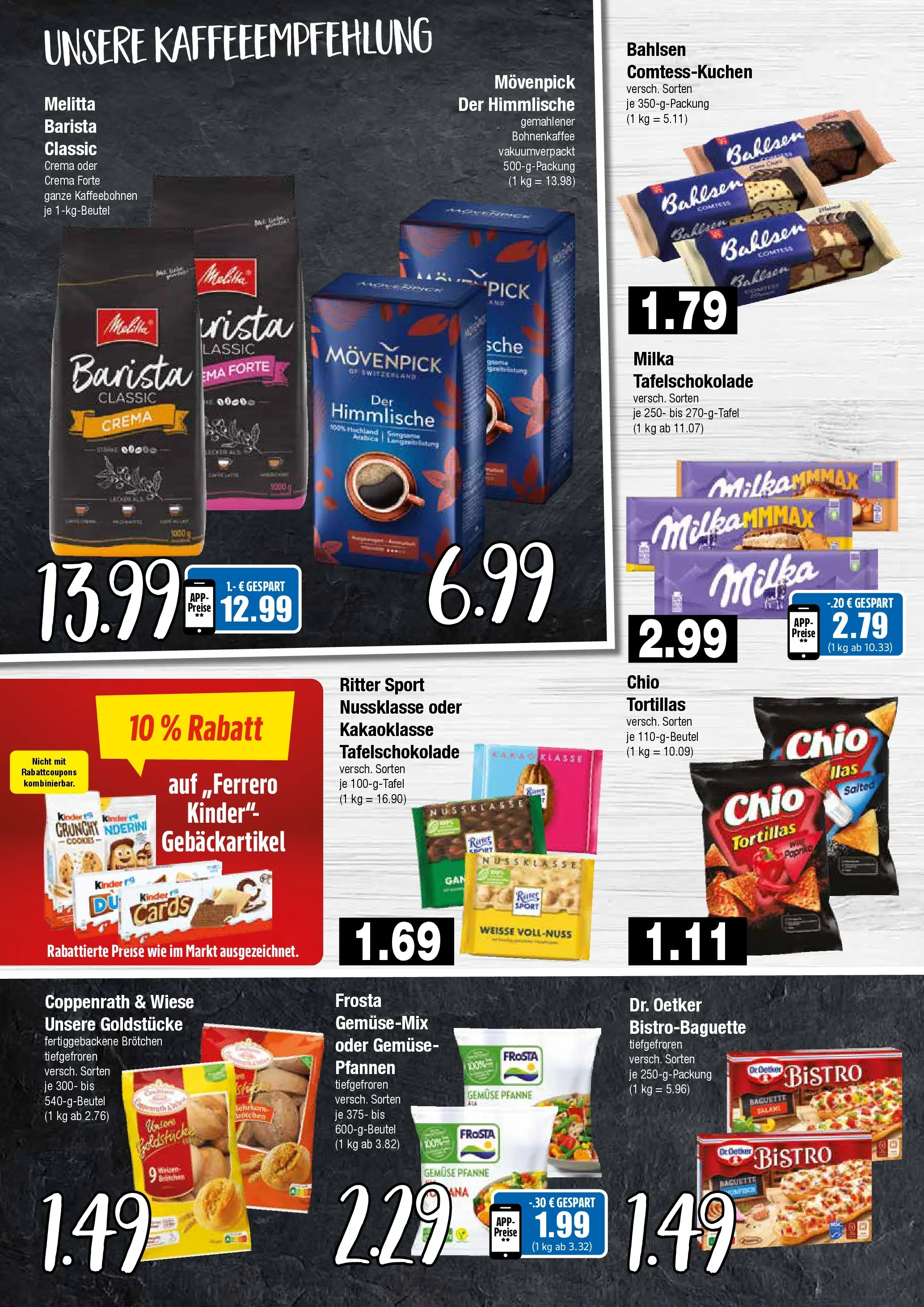 Edeka prospekt Hamburg	 (ab 15.03.2026) » Angebote Online | Seite: 6 | Produkte: Ritter sport, Baguette, Frosta, Chio tortillas