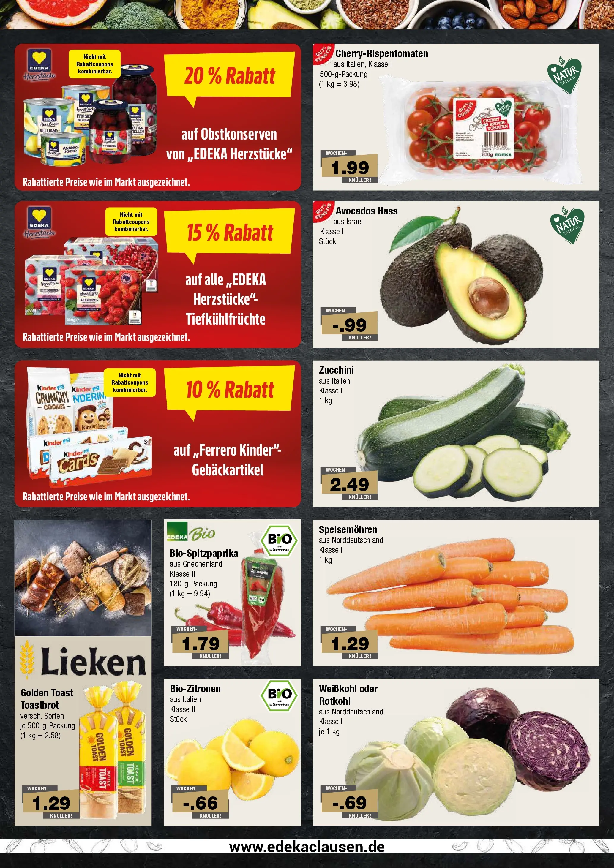 Edeka prospekt Hamburg	 (ab 15.03.2026) » Angebote Online | Seite: 2 | Produkte: Rotkohl, Toast, Toastbrot, Ananas