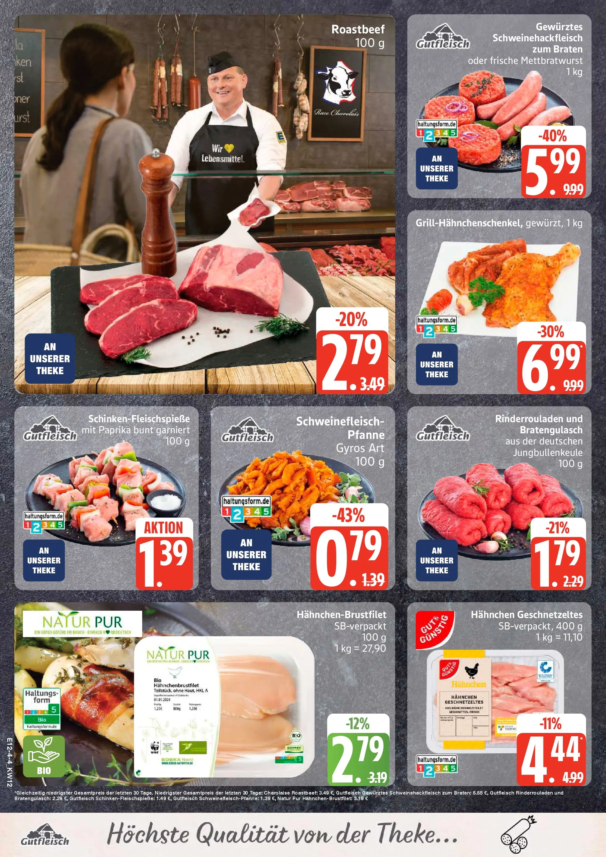 Edeka prospekt Rostock-Gehlsdorf	 (ab 15.03.2026) » Angebote Online | Seite: 4 | Produkte: Rinderrouladen, Theke, Gyros, Paprika