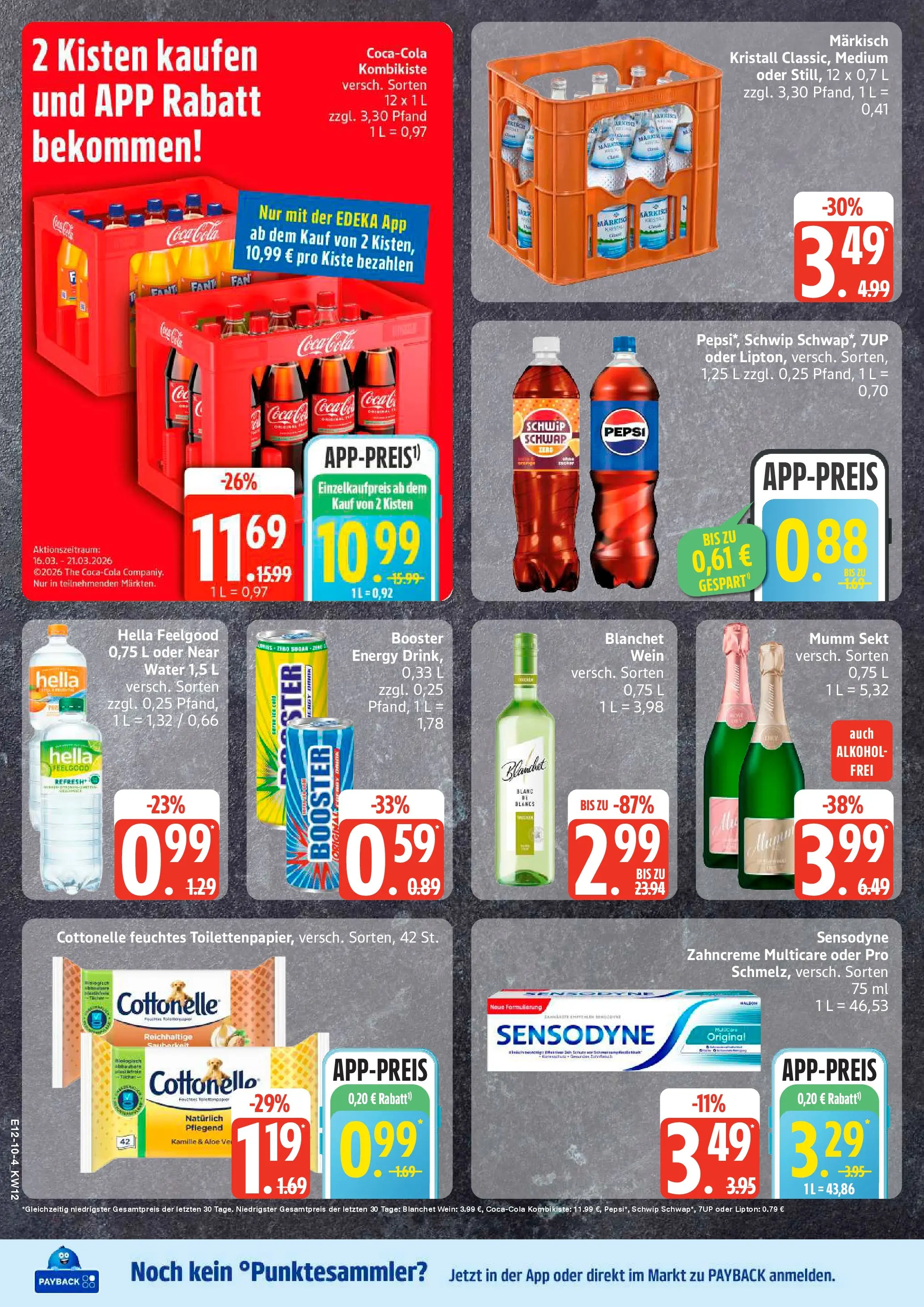 Edeka prospekt Rostock-Gehlsdorf	 (ab 15.03.2026) » Angebote Online | Seite: 10 | Produkte: Coca cola, Cola, Wein, Feuchtes Toilettenpapier
