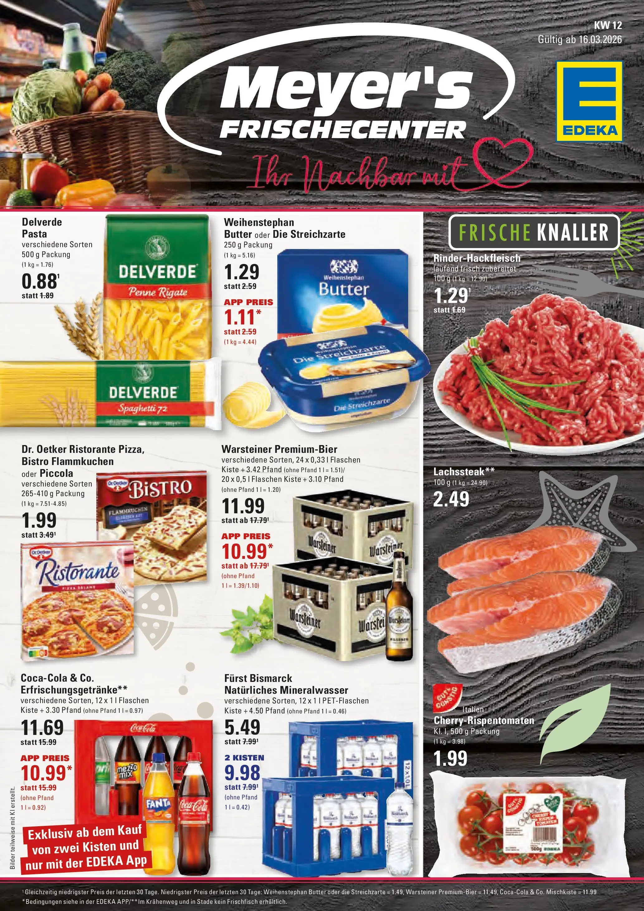 Edeka prospekt Hamburg	 (ab 15.03.2026) » Angebote Online | Seite: 1 | Produkte: Ristorante, Fanta, Mineralwasser, Pasta