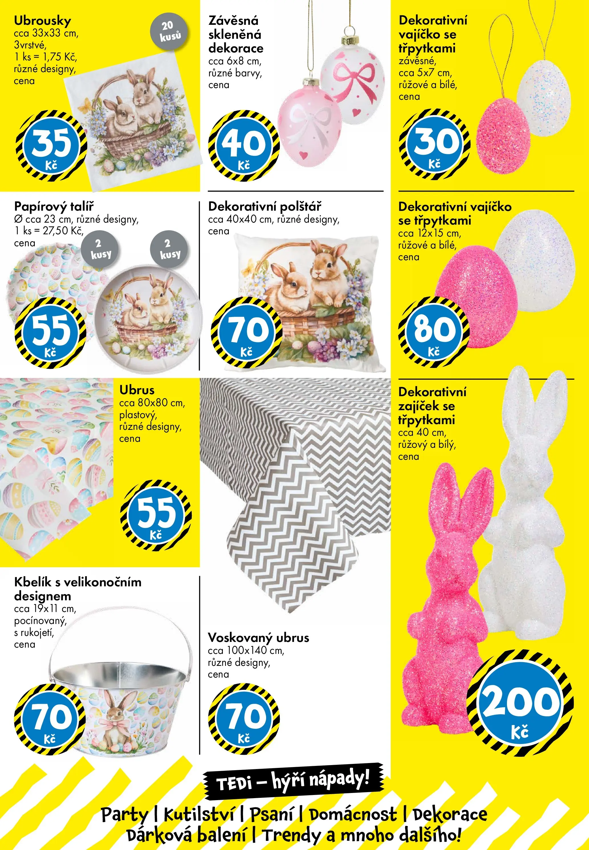 TEDi aktuální leták od 06.03.2026 - akční nabídka | Strana: 8 | Produkty: Talíř, Polštář, Ubrus, Dekorace