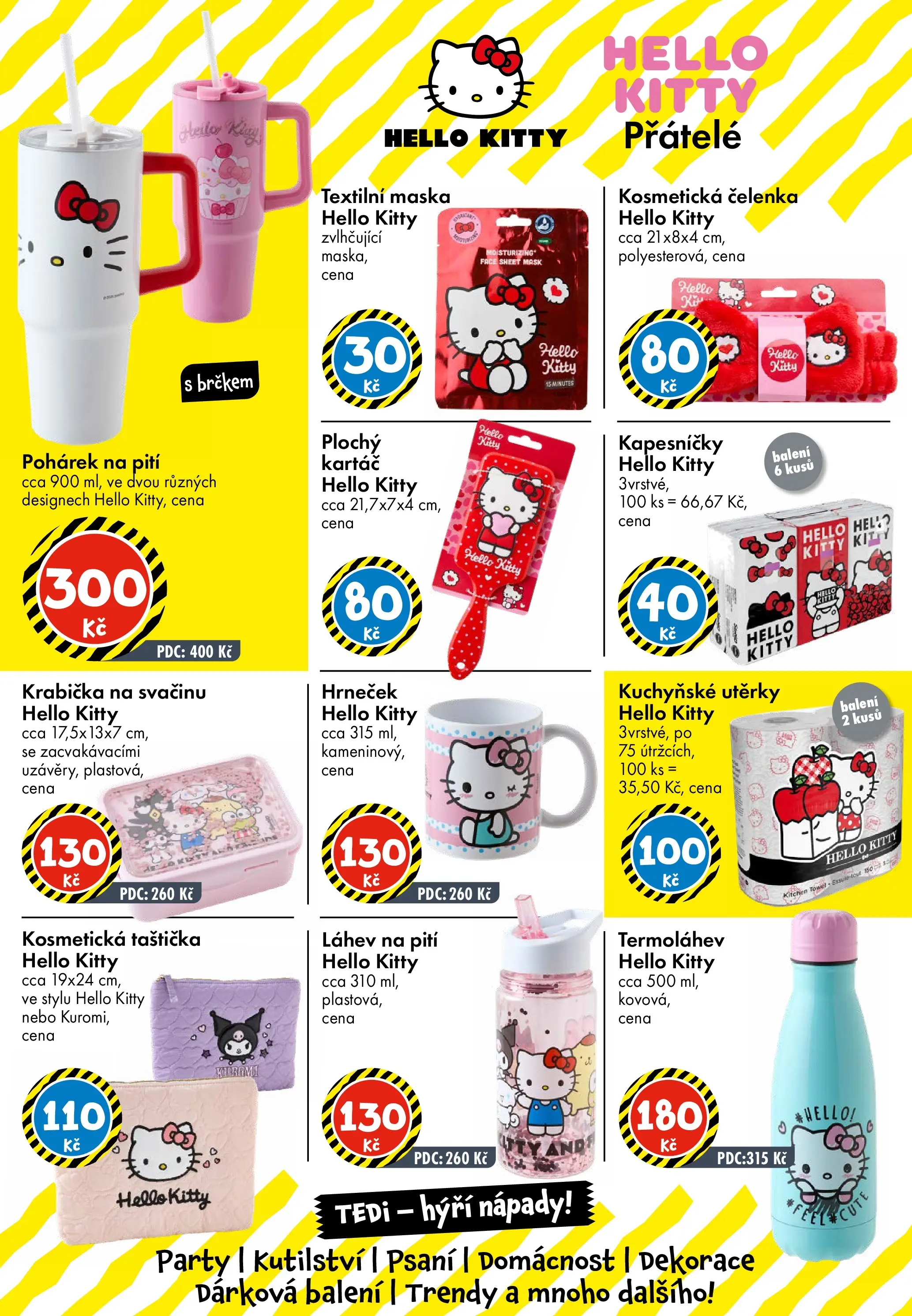 TEDi aktuální leták od 06.03.2026 - akční nabídka | Strana: 20 | Produkty: Čelenka, Kuchyňské utěrky, Kosmetická čelenka, Dekorace