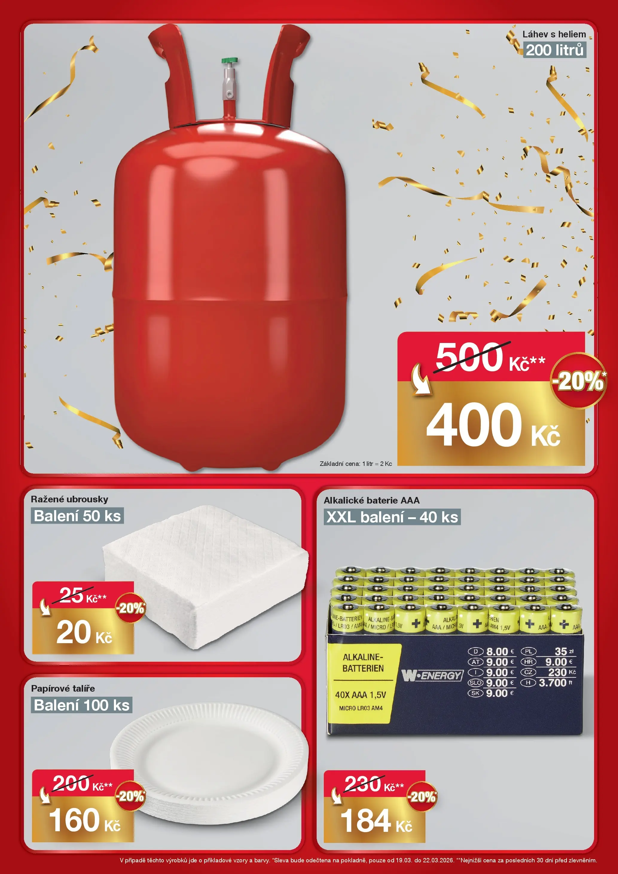 Woolworth leták - Liberec  od 19.03.2026 - akční nabídka | Strana: 9 | Produkty: Talíře, Ubrousky, Baterie, Láhev