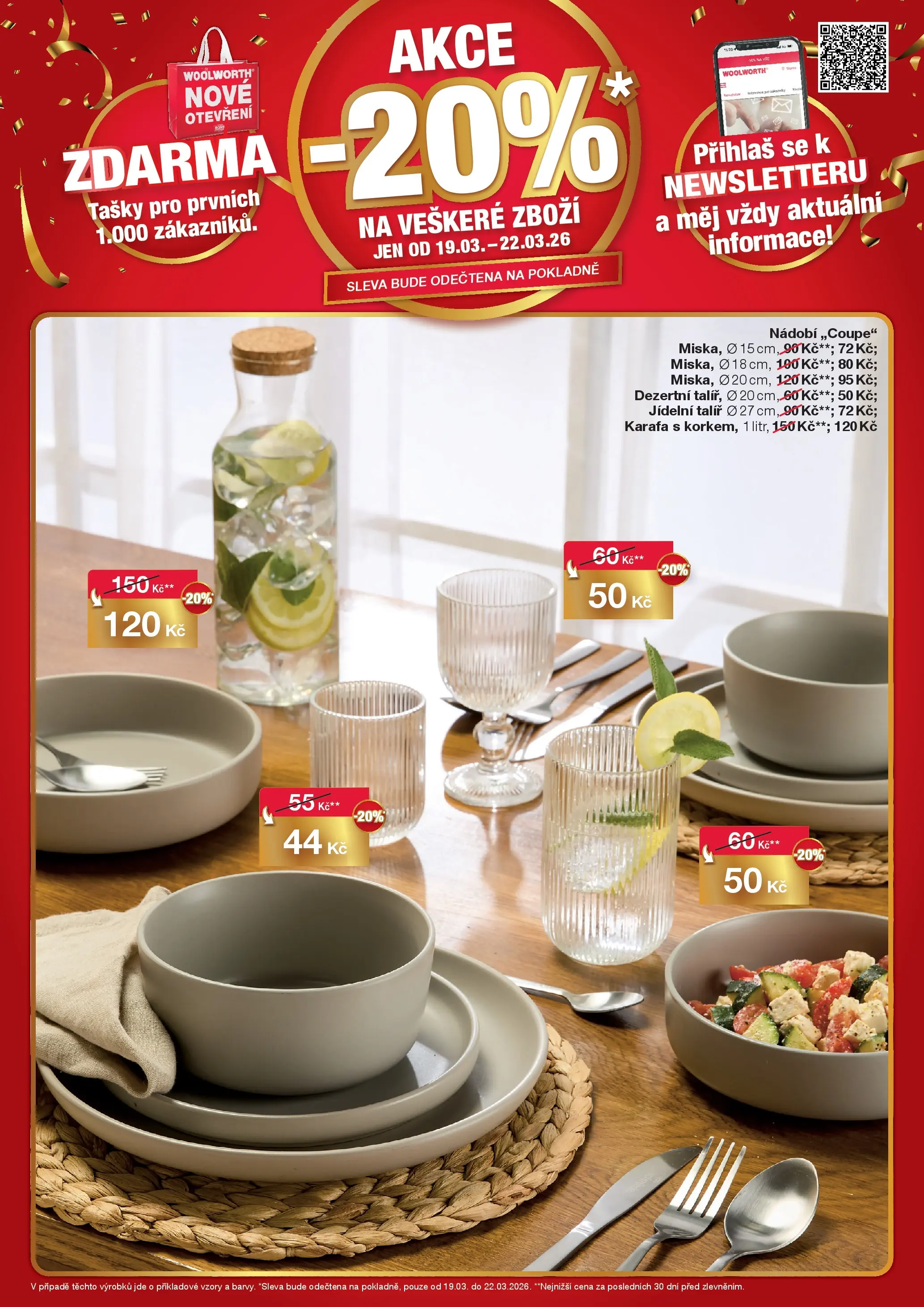 Woolworth leták - Liberec  od 19.03.2026 - akční nabídka | Strana: 10 | Produkty: Nádobí, Karafa, Tašky, Talíř