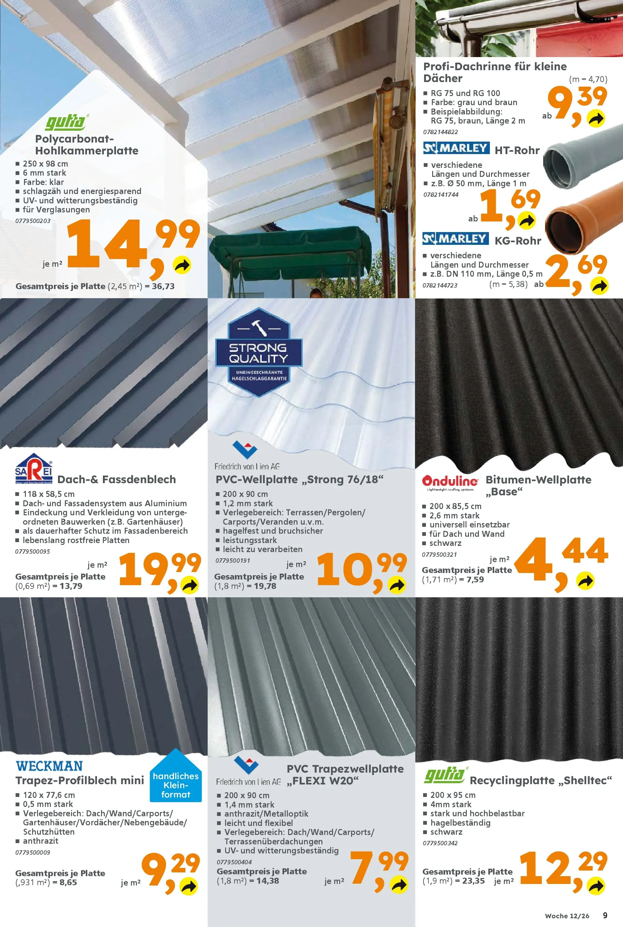 Globus Baumarkt Prospekt Ilmenau	 (ab 16.03.2026) zum Blättern | Seite: 9