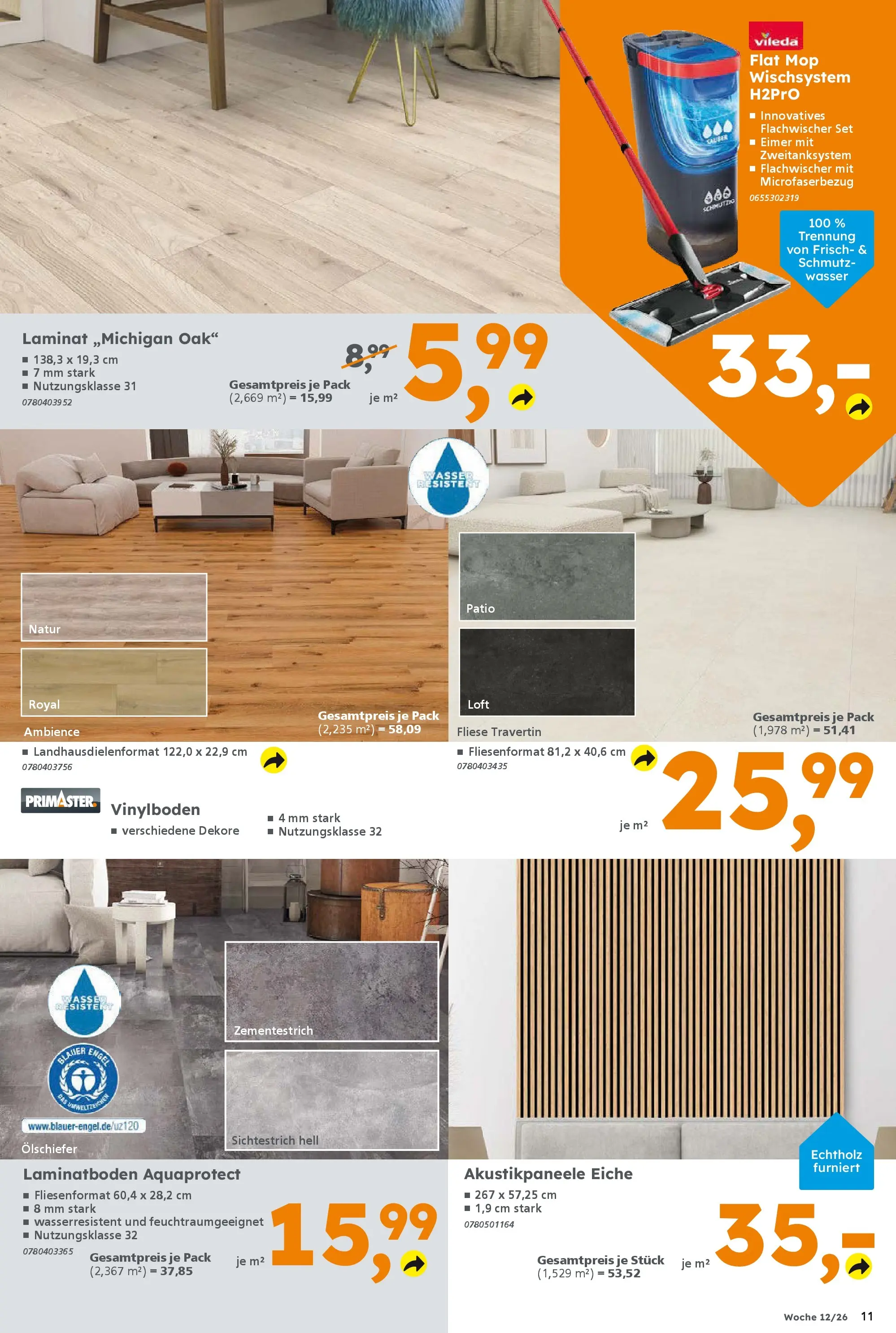 Globus Baumarkt Prospekt Ilmenau	 (ab 16.03.2026) zum Blättern | Seite: 11 | Produkte: Wasser