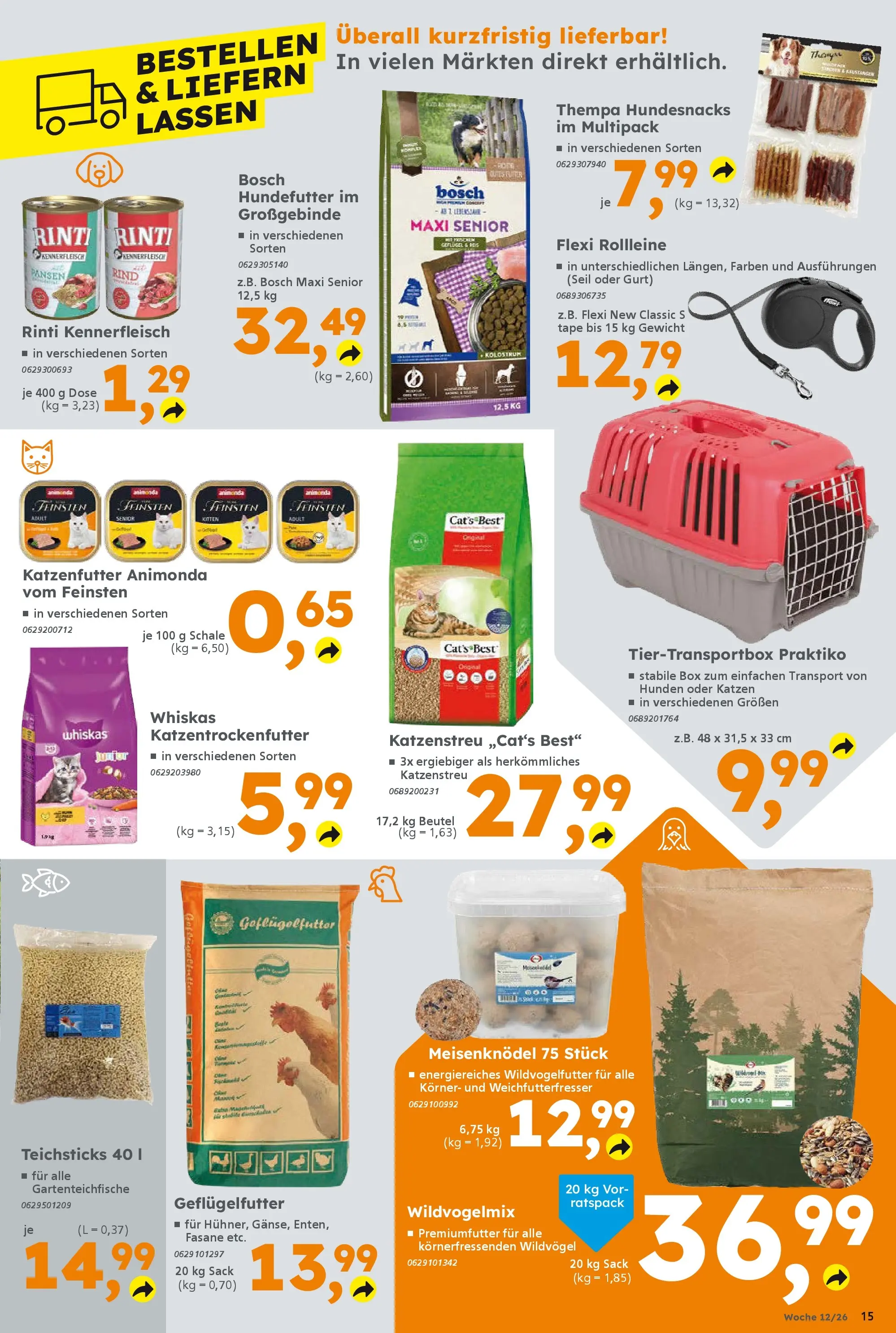 Globus Baumarkt Prospekt Ilmenau	 (ab 16.03.2026) zum Blättern | Seite: 15 | Produkte: Bosch, Gewicht, Katzenfutter, Box