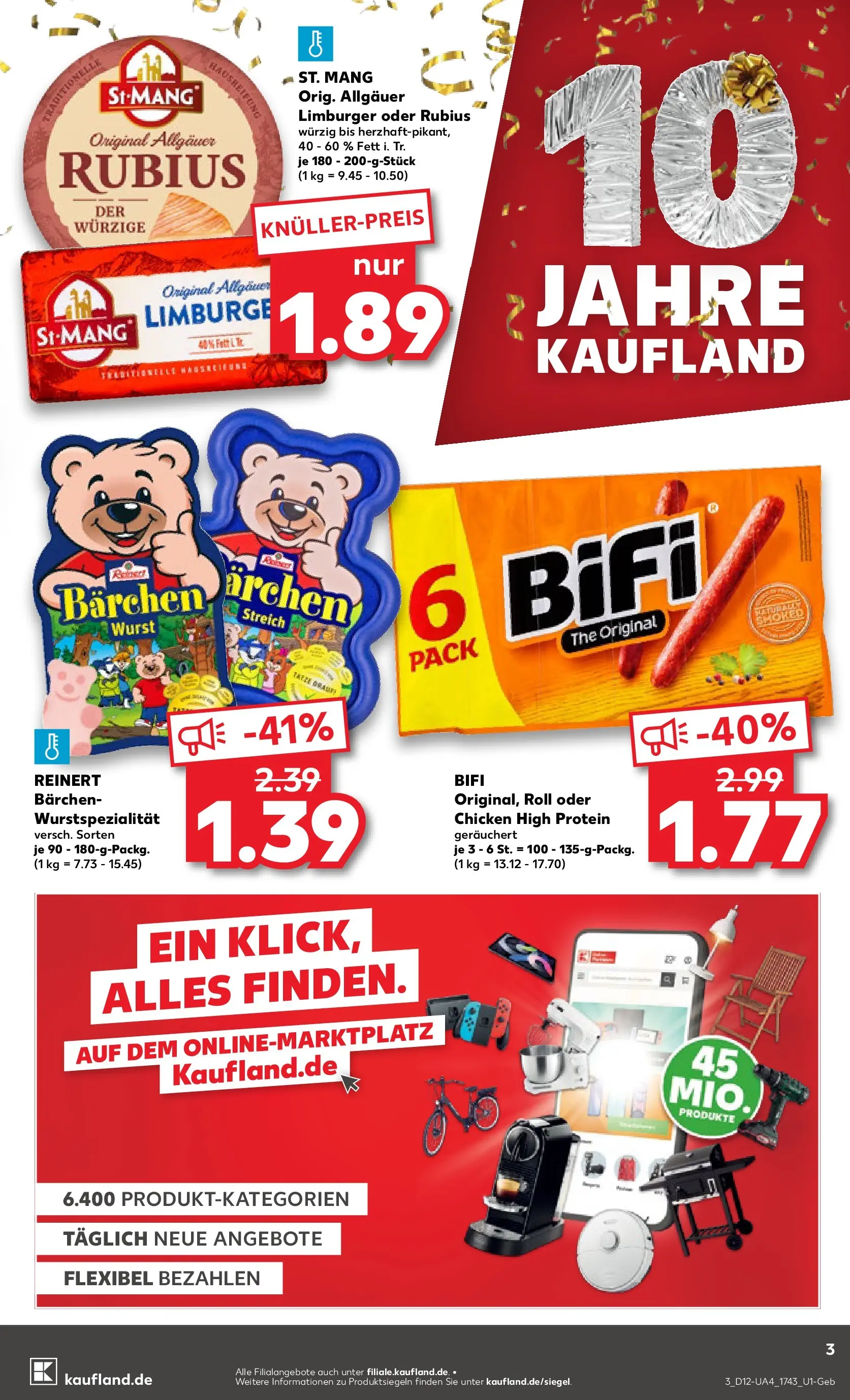 Prospekt Kaufland ab 16.03.2026 » Angebote und Werbung Online | Seite: 15 | Produkte: Bifi, Wurst Prospekt Kaufland ab 16.03.2026 » Angebote Online zum Blättern | Seite: 15 | Produkte: Bifi, Wurst