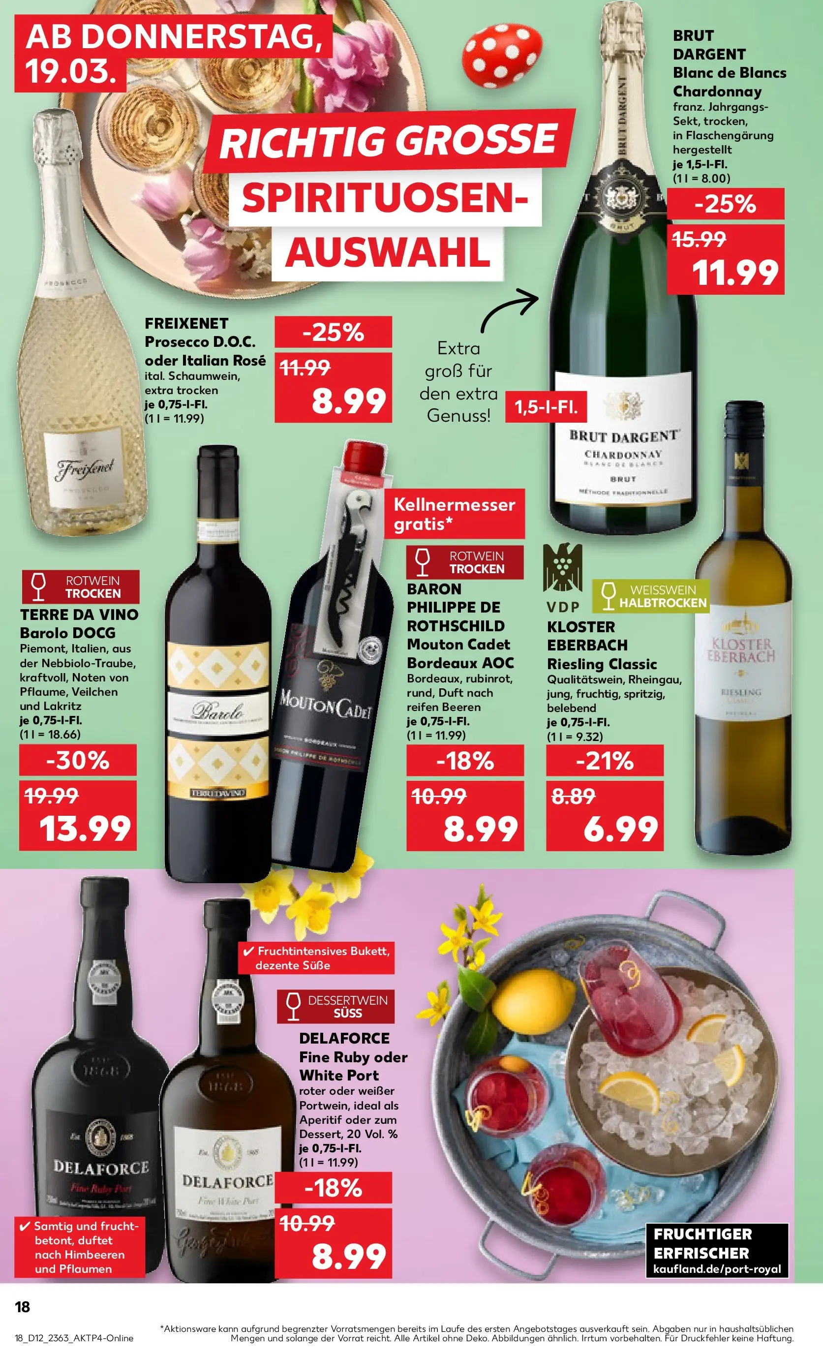 Prospekt Kaufland ab 16.03.2026 » Angebote und Werbung Online | Seite: 30 | Produkte: Himbeeren, Rotwein trocken, Prosecco, Brut dargent Prospekt Kaufland ab 16.03.2026 » Angebote Online zum Blättern | Seite: 30 | Produkte: Himbeeren, Rotwein trocken, Prosecco, Brut dargent