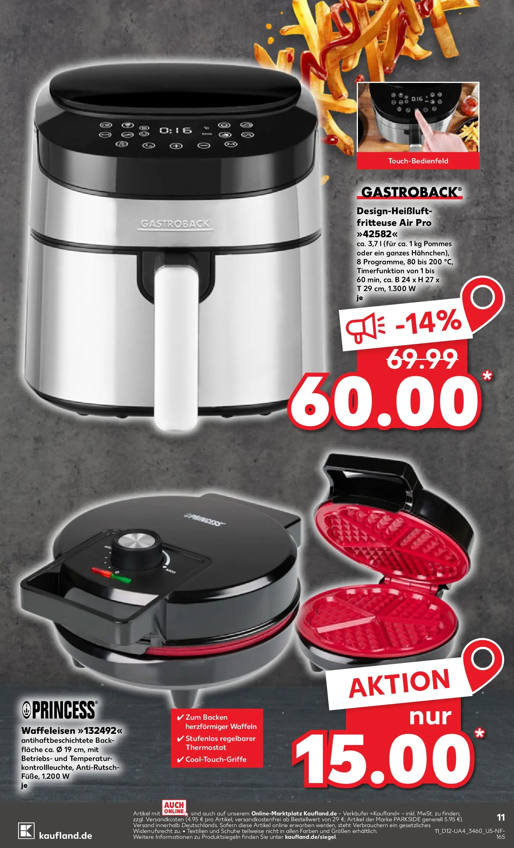 Prospekt Kaufland ab 19.03.2026 » Angebote Online zum Blättern | Seite: 11 | Produkte: Pommes, Waffeln, Fritteuse, Waffeleisen