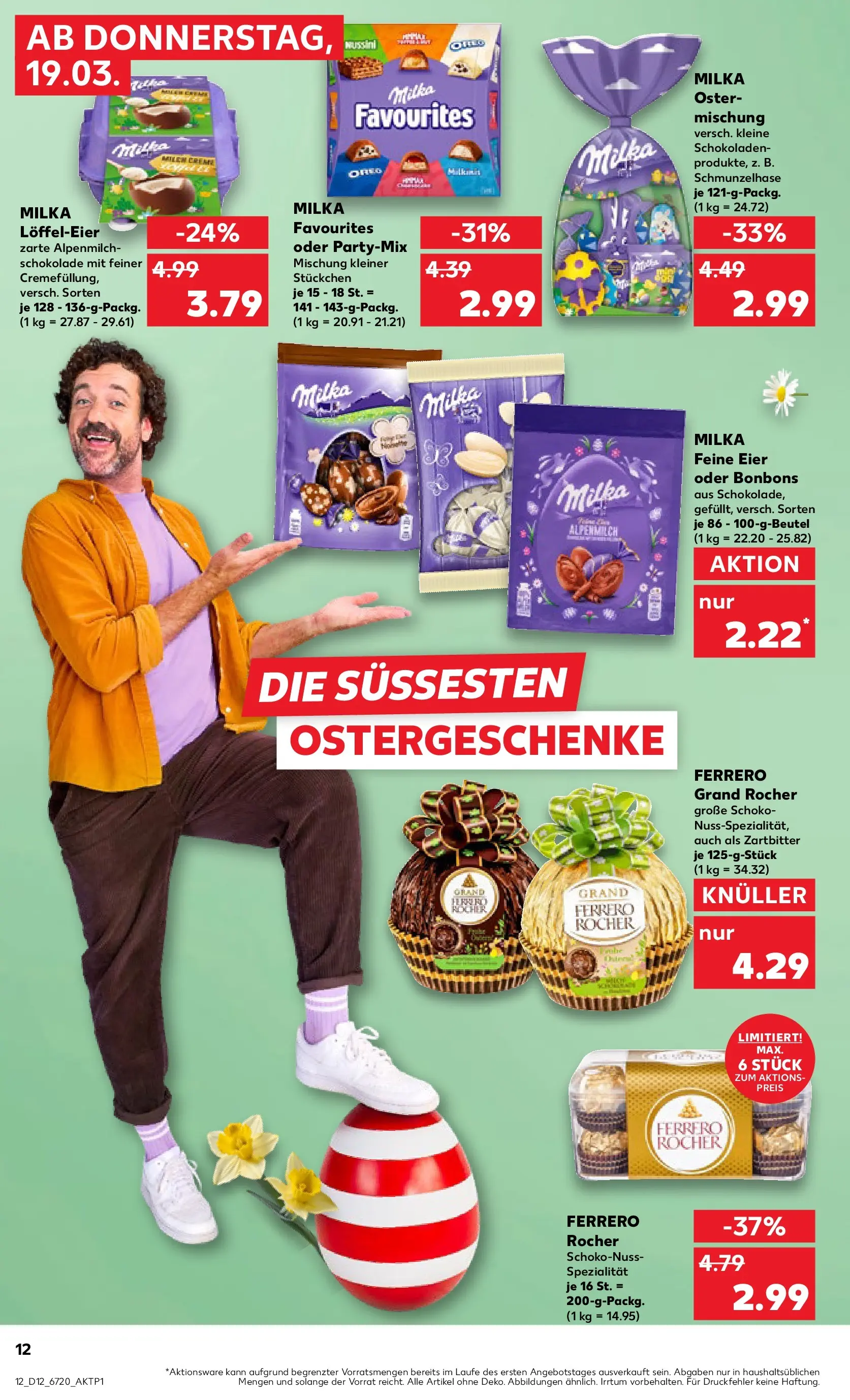 Prospekt Kaufland ab 16.03.2026 » Angebote und Werbung Online | Seite: 24 | Produkte: Milch, Eier, Schokolade, Milka Prospekt Kaufland ab 16.03.2026 » Angebote Online zum Blättern | Seite: 24 | Produkte: Milch, Eier, Schokolade, Milka