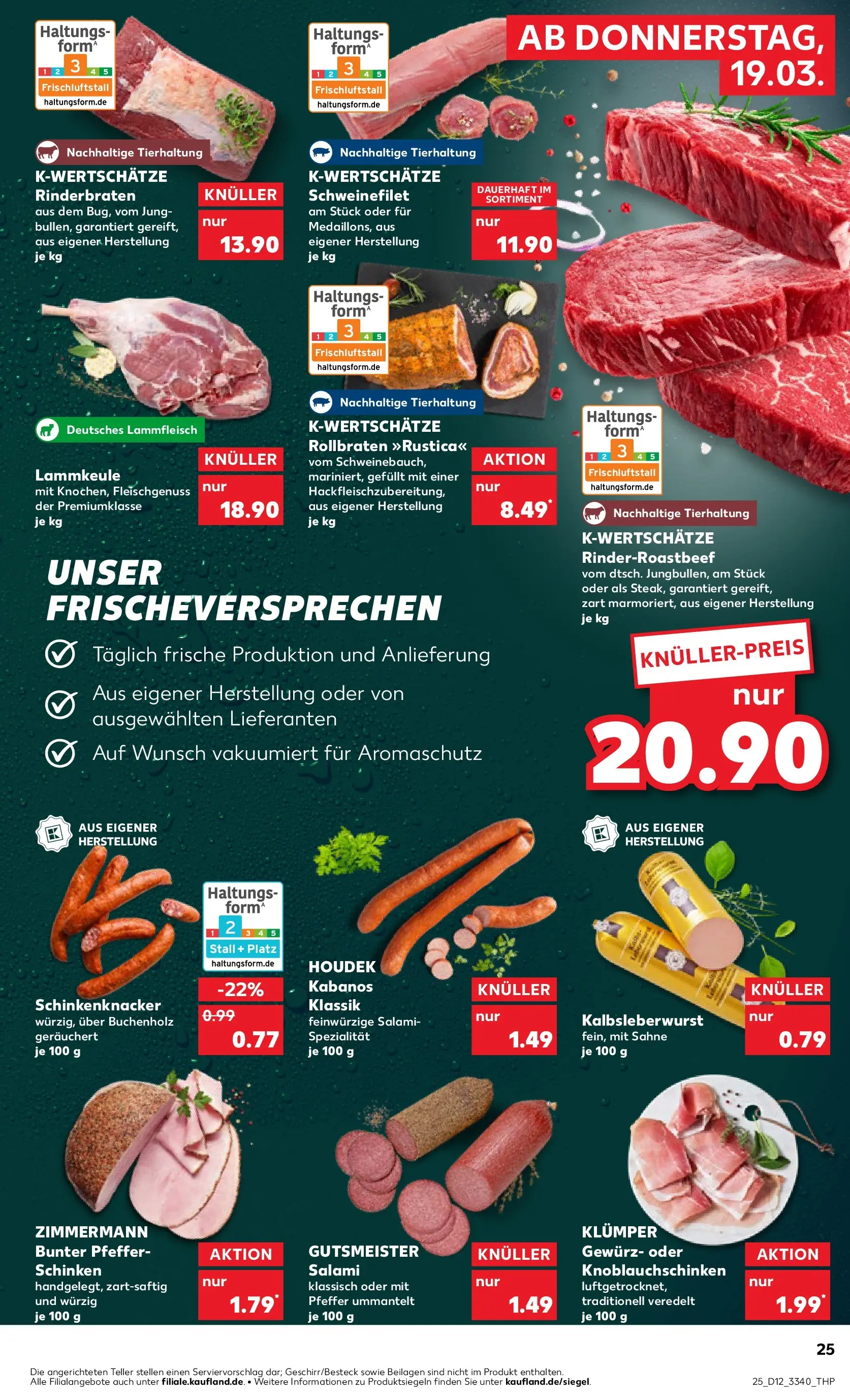 Prospekt Kaufland ab 16.03.2026 » Angebote und Werbung Online | Seite: 37 | Produkte: Schweinefilet, Salami, Schinken, Sahne Prospekt Kaufland ab 16.03.2026 » Angebote Online zum Blättern | Seite: 37 | Produkte: Schweinefilet, Salami, Schinken, Sahne