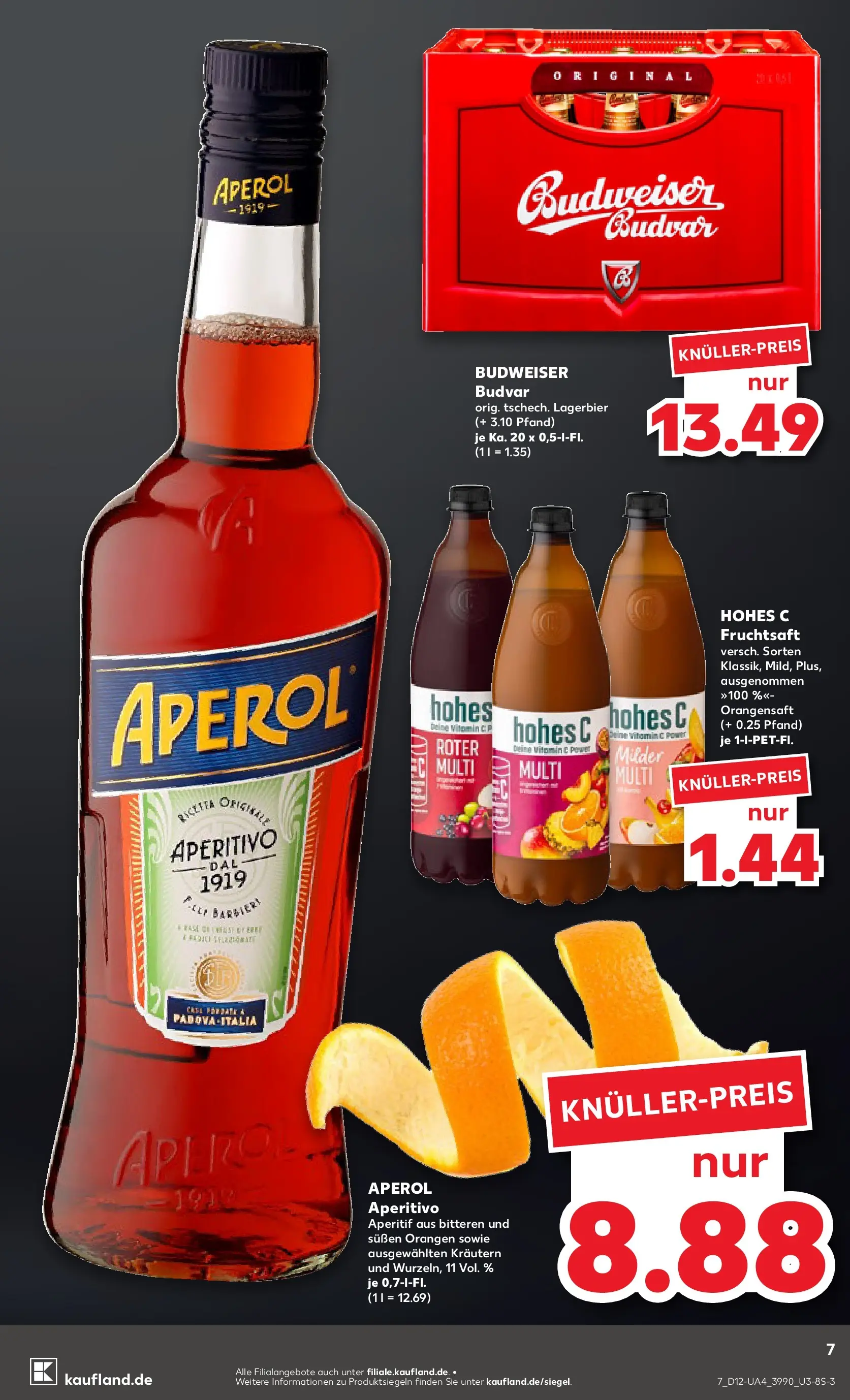 Prospekt Kaufland ab 16.03.2026 » Angebote und Werbung Online | Seite: 19 | Produkte: Orangensaft, Hohes c, Budweiser, Fruchtsaft Prospekt Kaufland ab 16.03.2026 » Angebote Online zum Blättern | Seite: 19 | Produkte: Orangensaft, Hohes c, Budweiser, Fruchtsaft