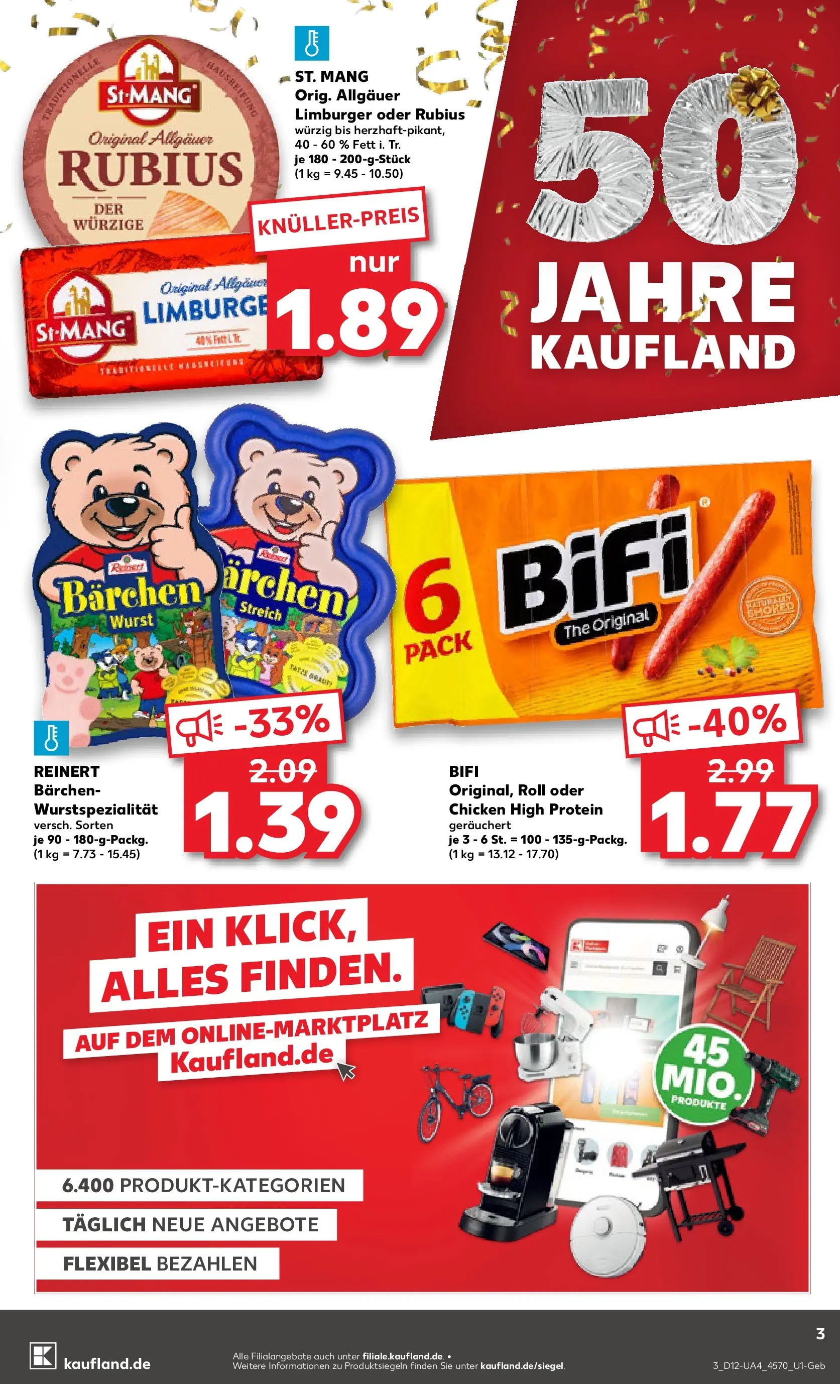 Prospekt Kaufland ab 18.03.2026 » Angebote Online zum Blättern | Seite: 3 | Produkte: Bifi, Wurst