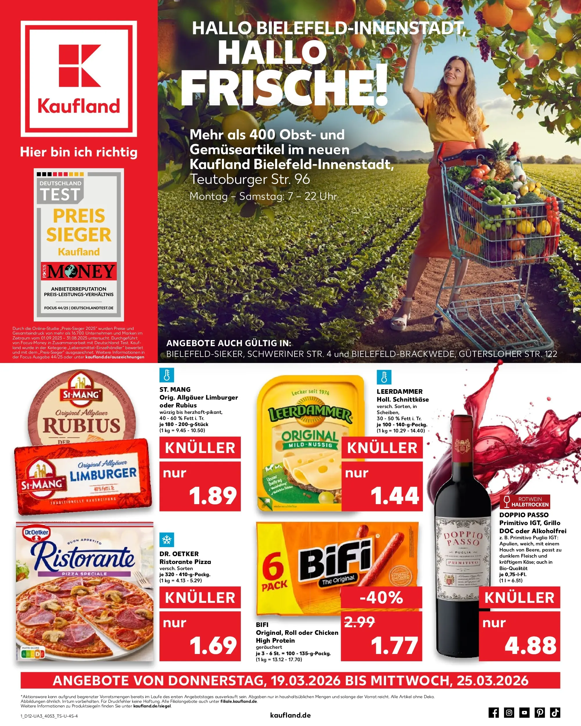 Prospekt Kaufland ab 16.03.2026 » Angebote und Werbung Online | Seite: 13 | Produkte: Rotwein, Leerdammer, Fleisch, Uhr Prospekt Kaufland ab 16.03.2026 » Angebote Online zum Blättern | Seite: 13 | Produkte: Rotwein, Leerdammer, Fleisch, Uhr