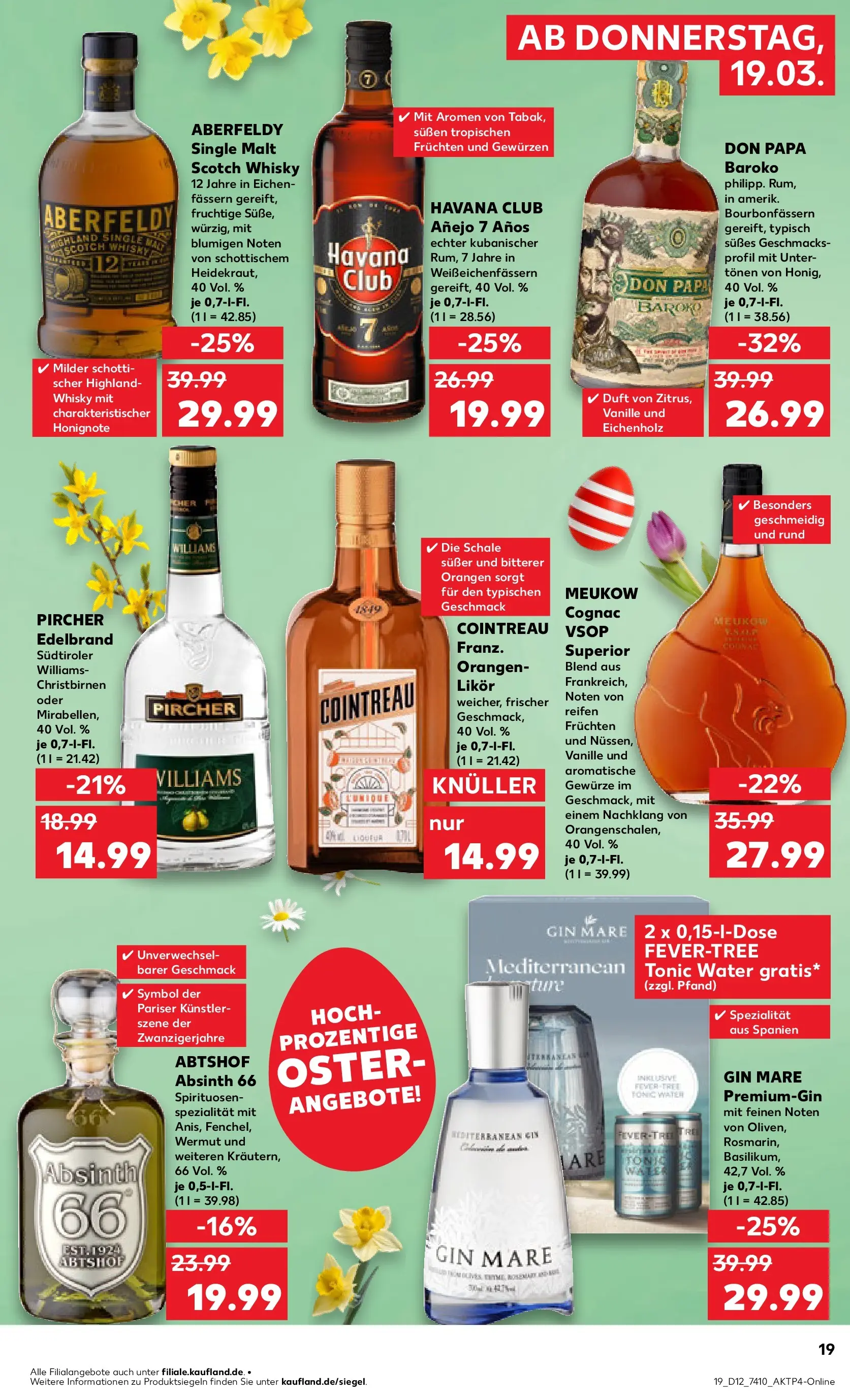Prospekt Kaufland ab 16.03.2026 » Angebote und Werbung Online | Seite: 31 | Produkte: Havana club, Whisky, Rum, Gin Prospekt Kaufland ab 16.03.2026 » Angebote Online zum Blättern | Seite: 31 | Produkte: Havana club, Whisky, Rum, Gin