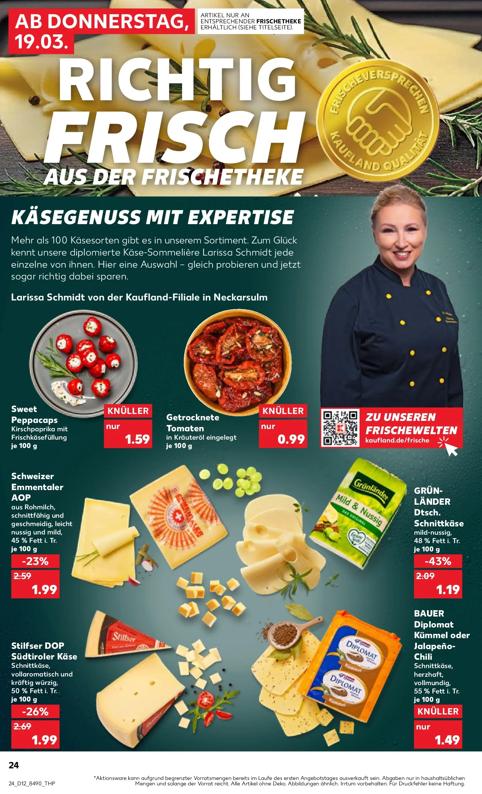 Prospekt Kaufland ab 16.03.2026 » Angebote Online zum Blättern | Seite: 36 | Produkte: Käse, Tomaten, Chili