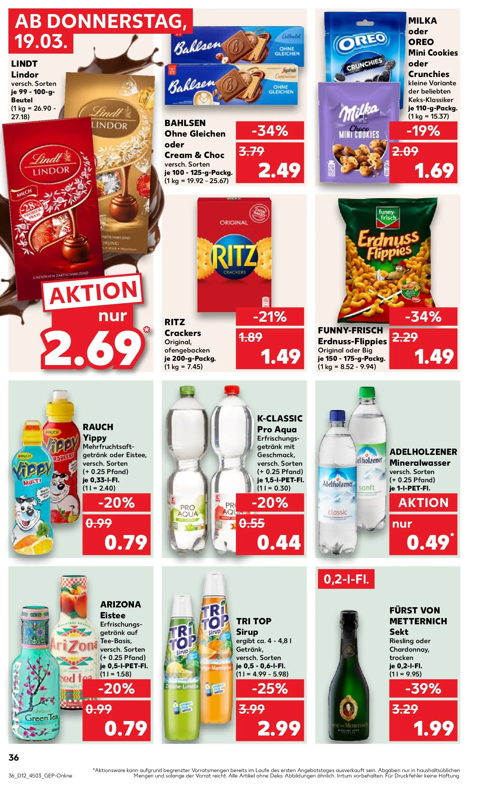 Prospekt Kaufland ab 16.03.2026 » Angebote Online zum Blättern | Seite: 56 | Produkte: Top, Furst von metternich, Sekt, Sirup